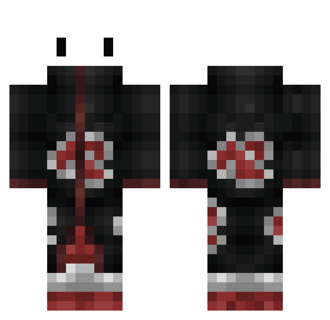 Alawie Minecraft skin, front and back view
