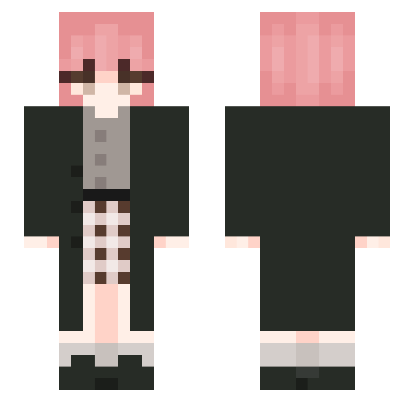 Eunhaaa_ Minecraft skin, front and back view
