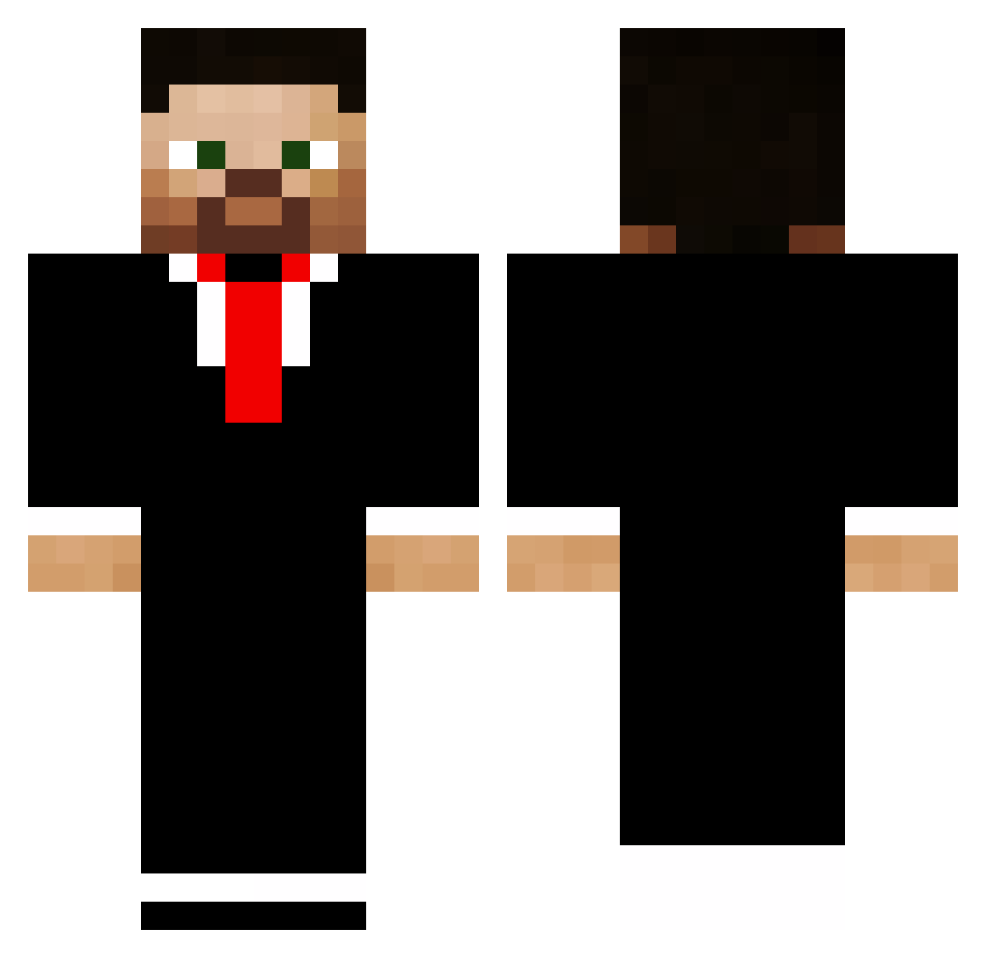 Andreiushul Minecraft skin, front and back view
