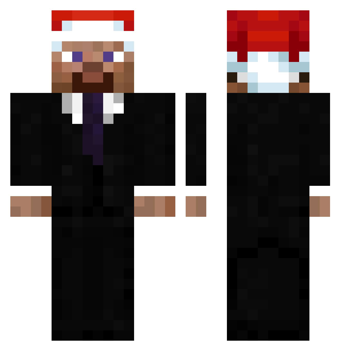 StonksMC Minecraft skin, front and back view