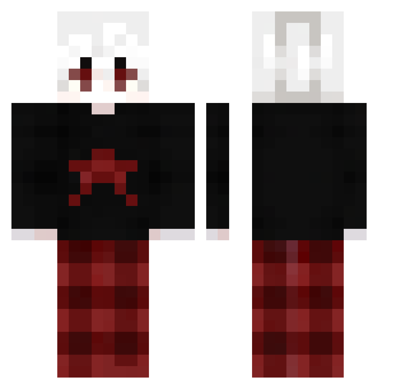 DrennKiller Minecraft skin, front and back view