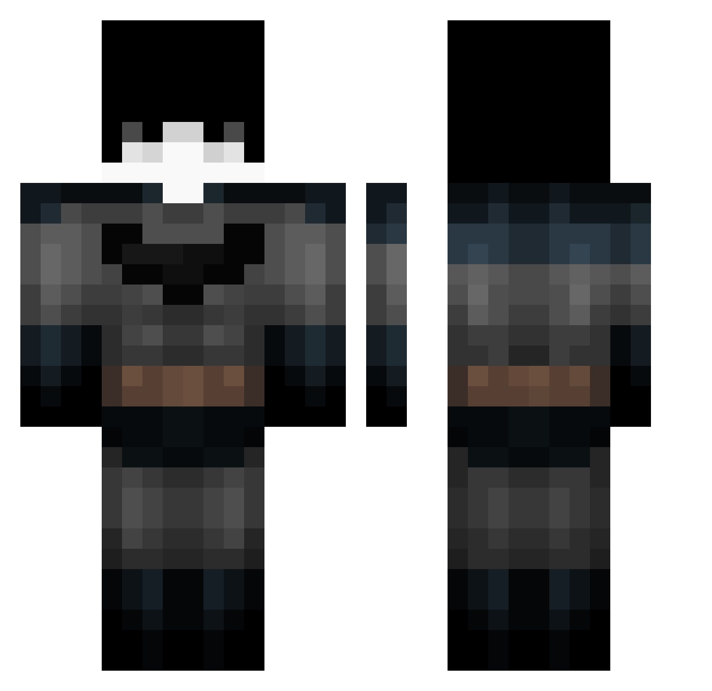 emperorahmed Minecraft skin, front and back view