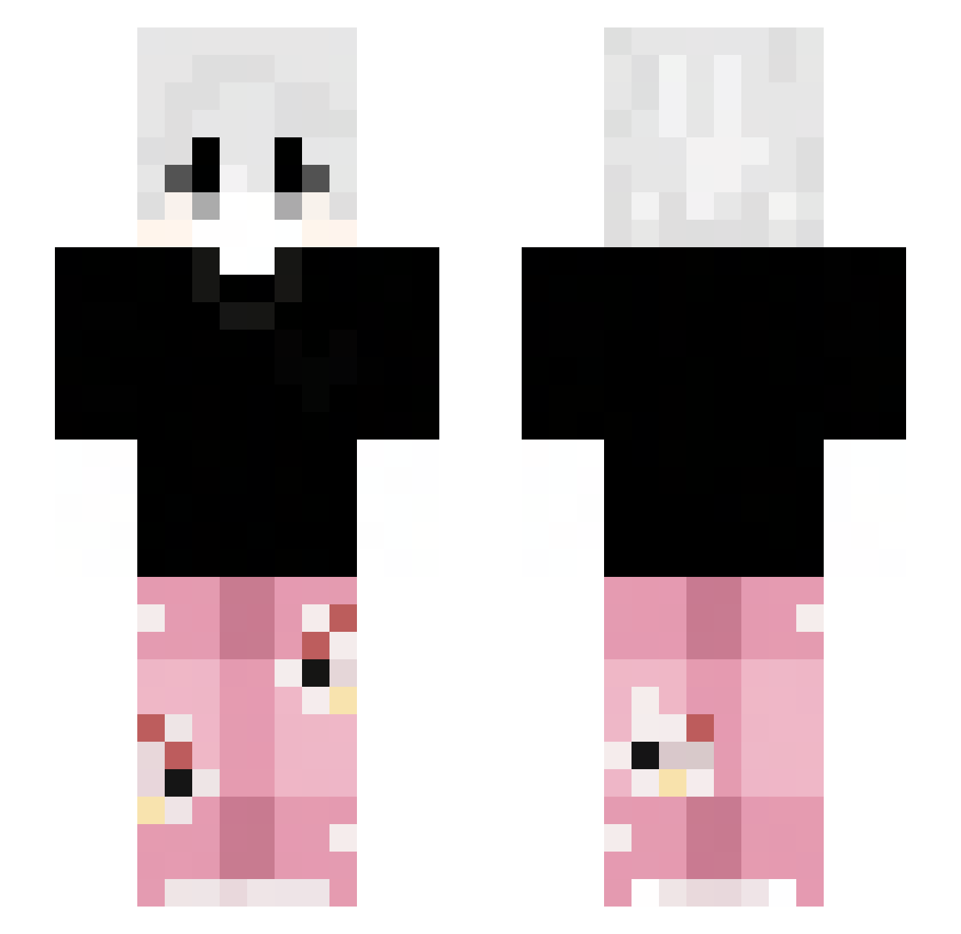 Fearlessbrutex Minecraft skin, front and back view