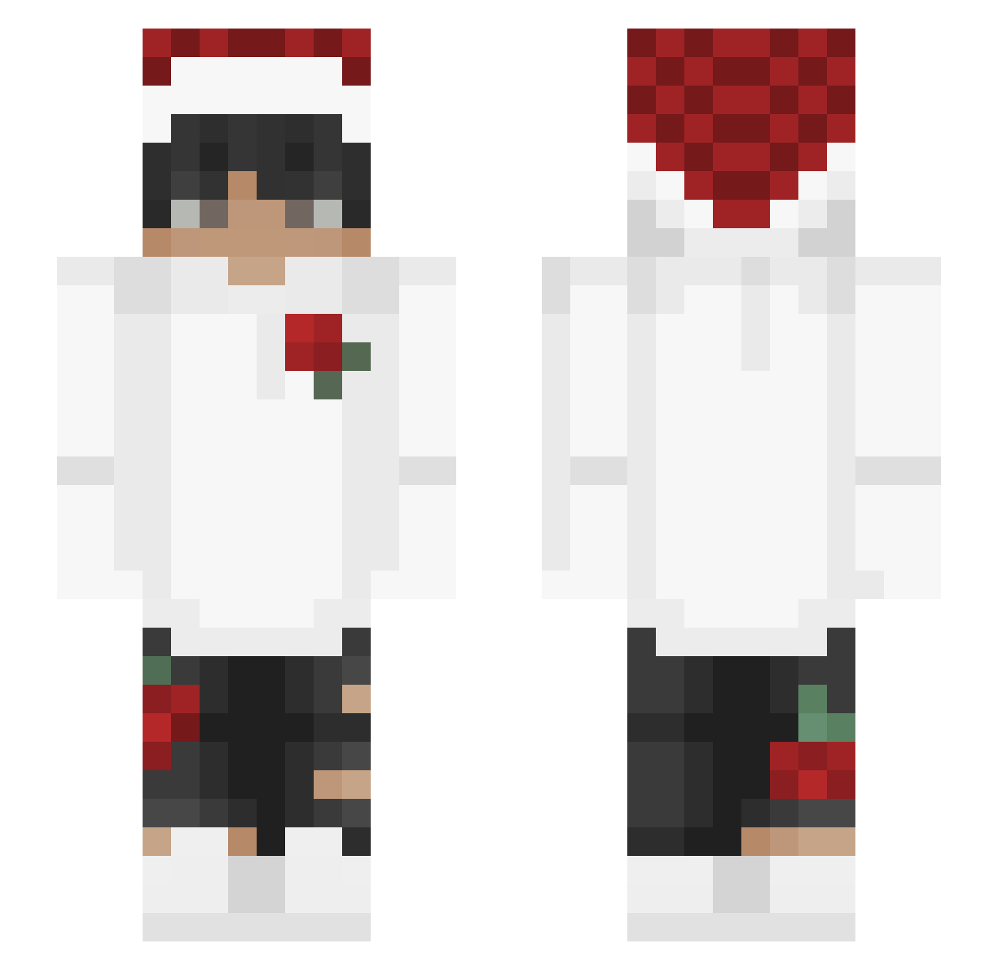 StasKarate Minecraft skin, front and back view