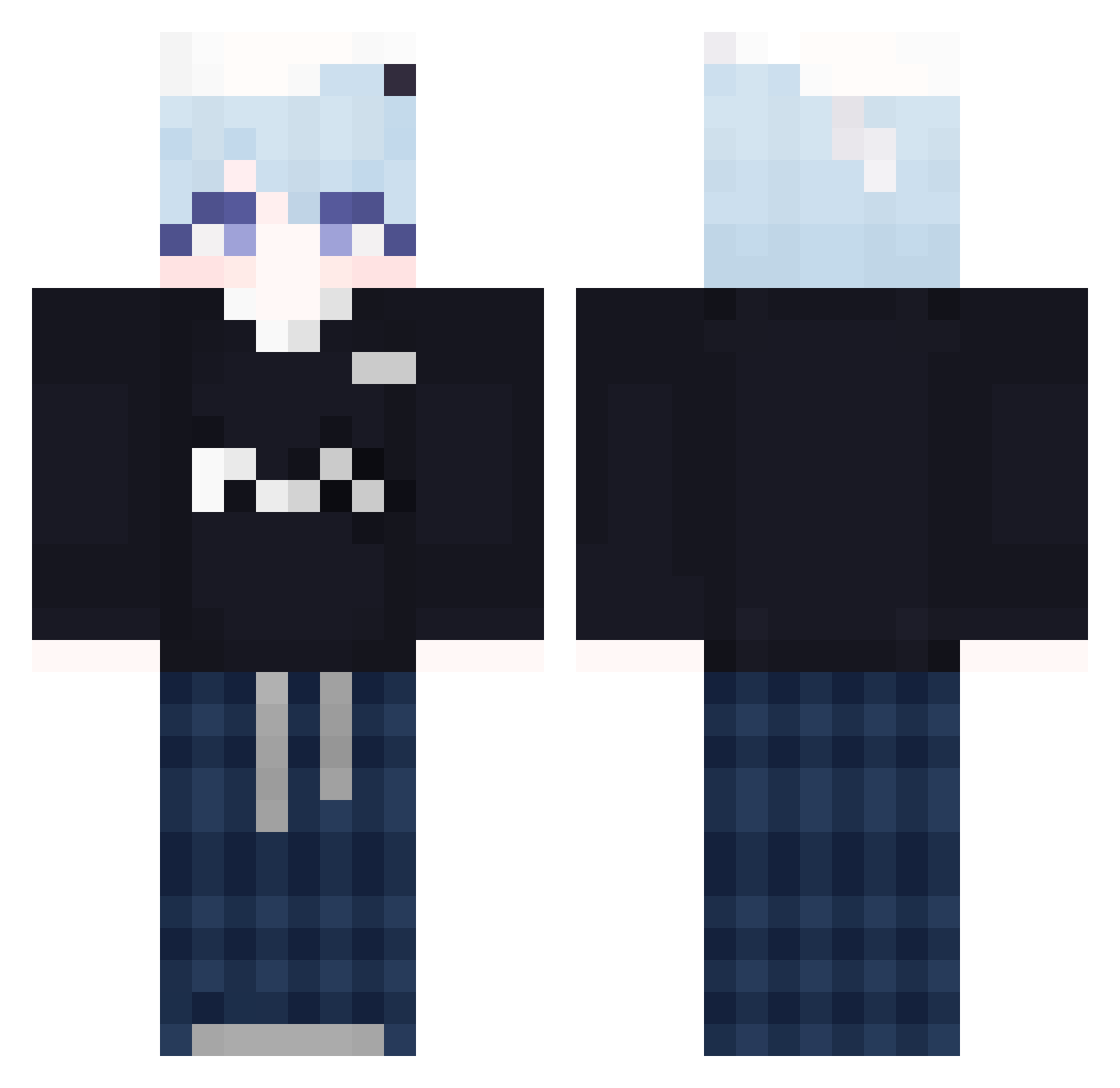 uo_UO Minecraft skin, front and back view