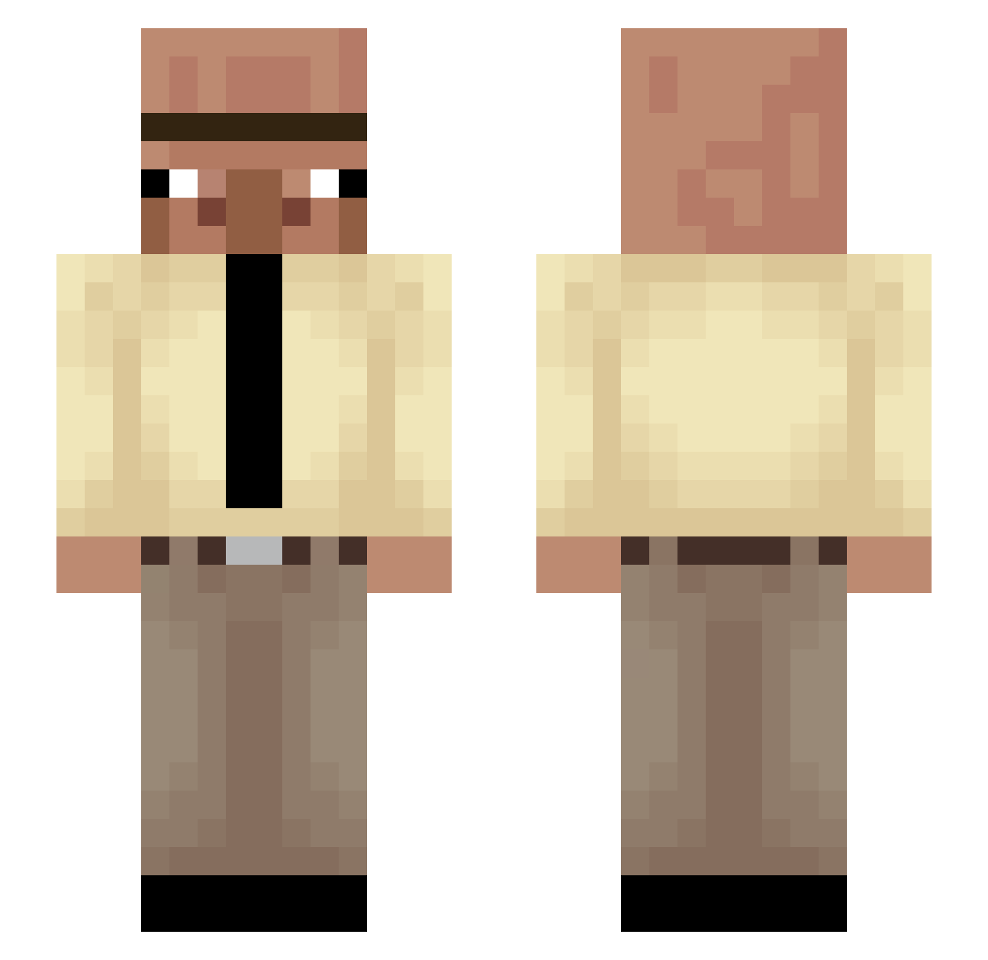 vitrzz Minecraft skin, front and back view