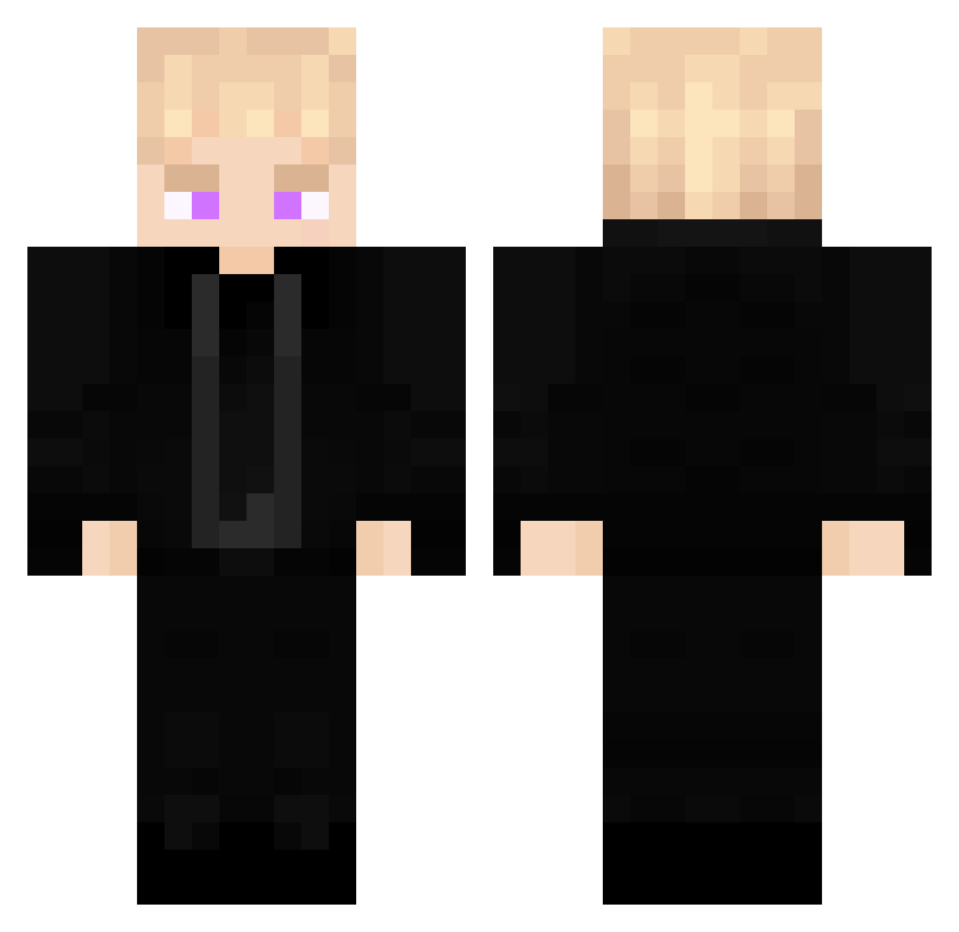 SuperM3ch Minecraft skin, front and back view