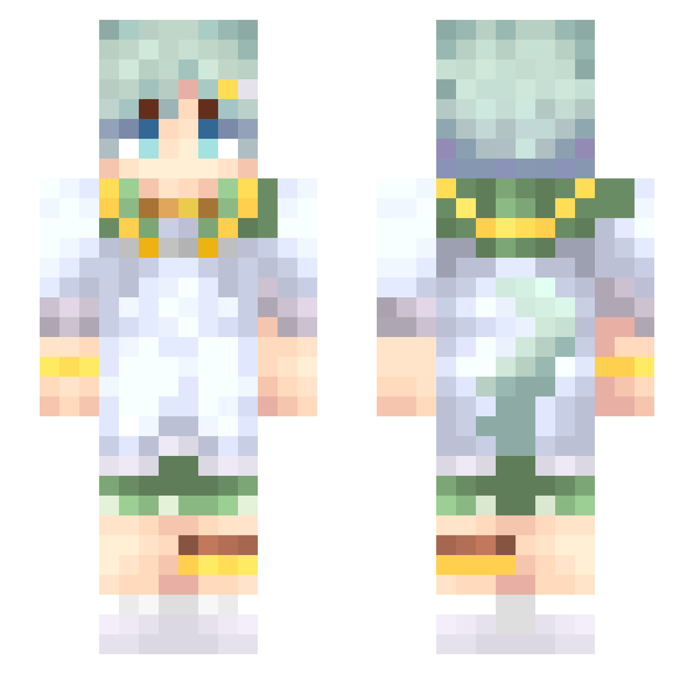 Dracz_ Minecraft skin, front and back view