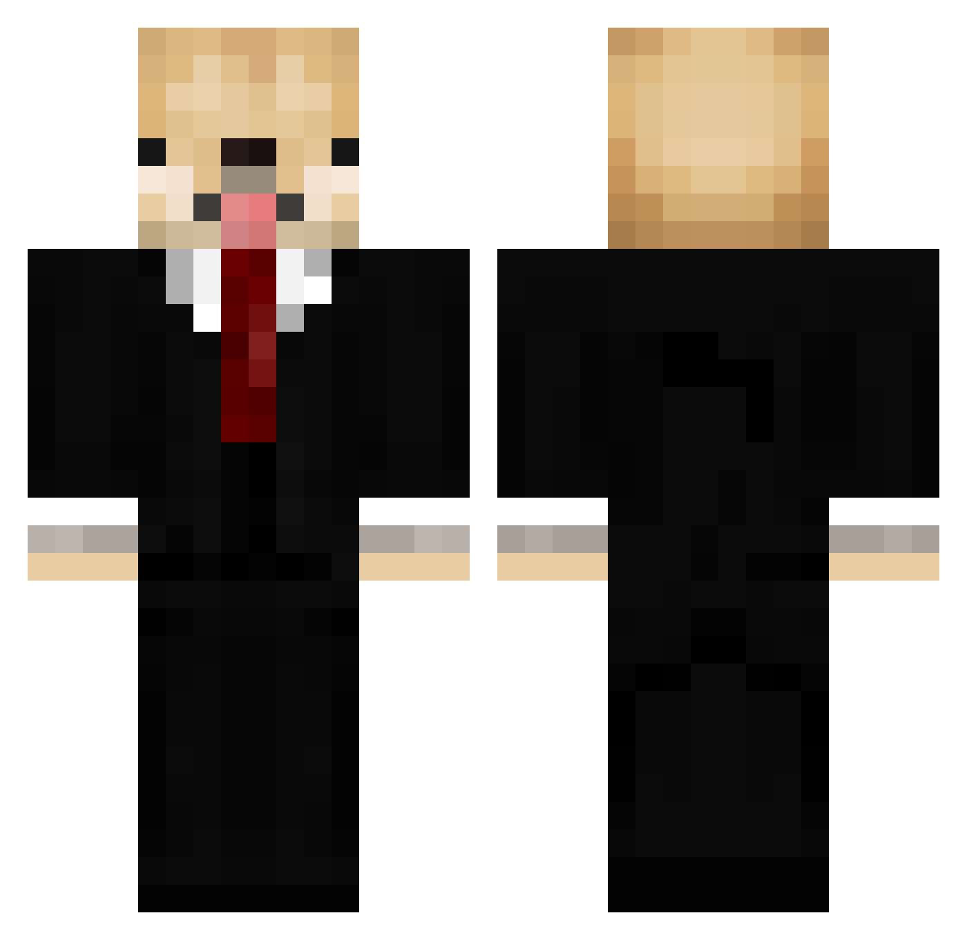 mati223 Minecraft skin, front and back view