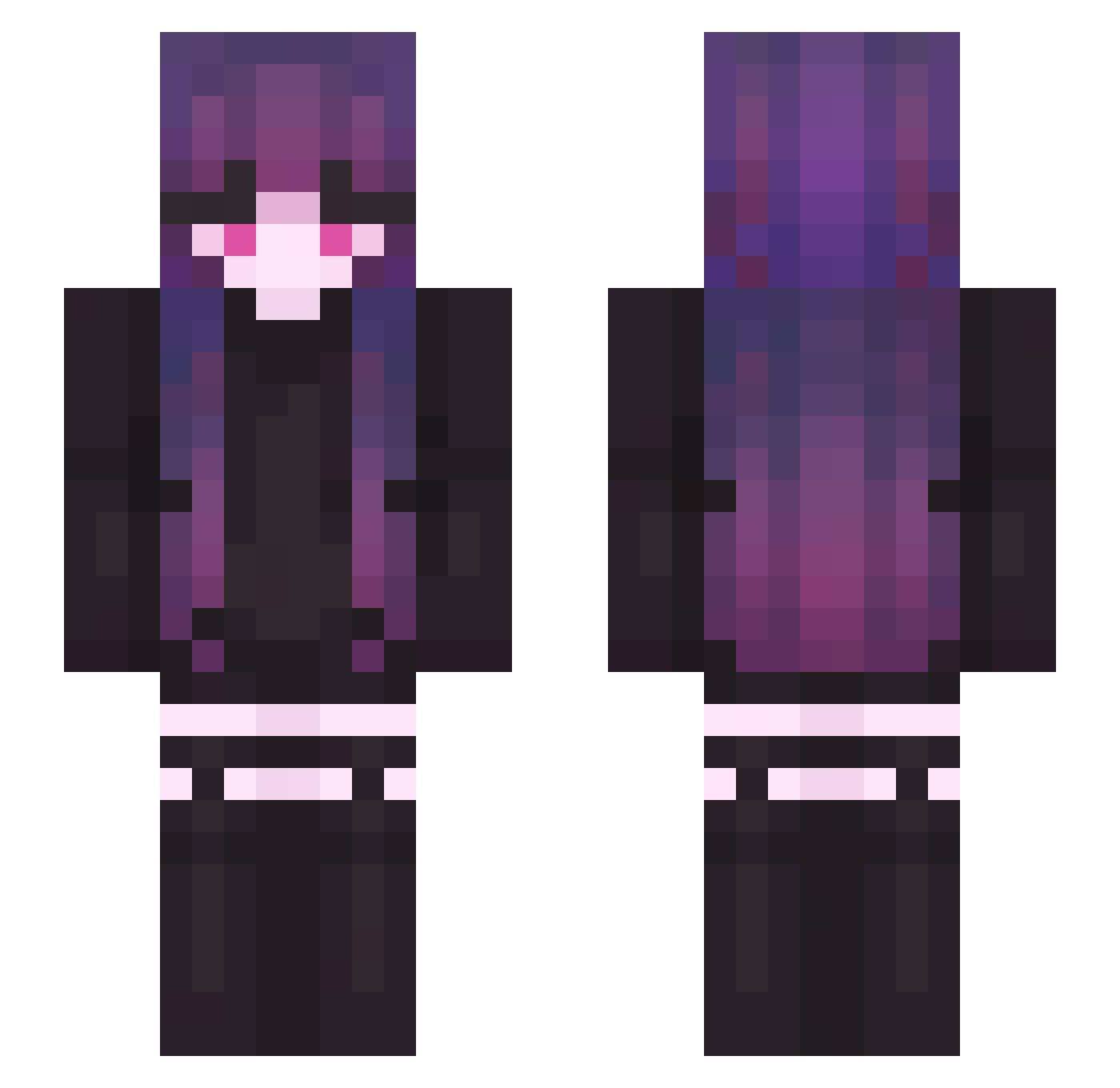Corki2012 Minecraft skin, front and back view