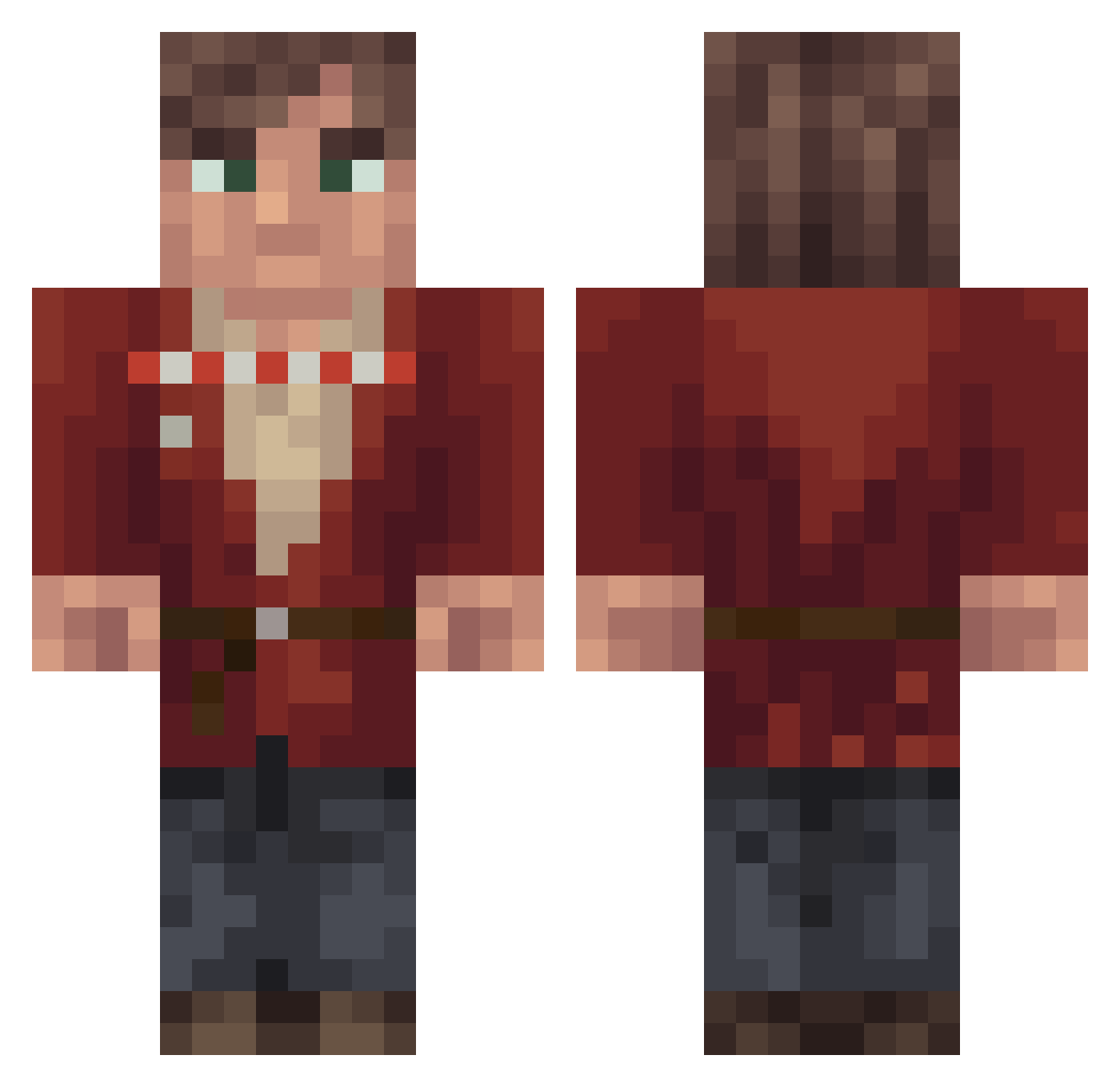 DaemonSzym Minecraft skin, front and back view