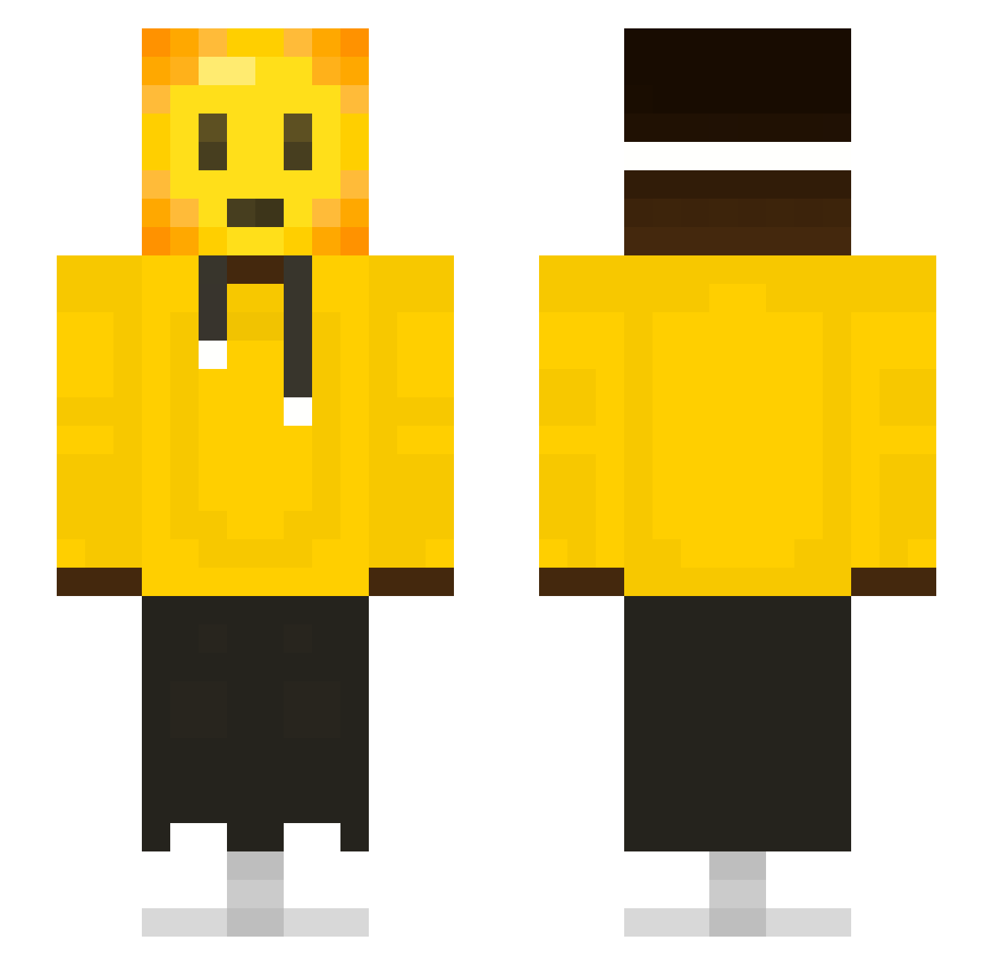 Senhor_Aurax Minecraft skin, front and back view