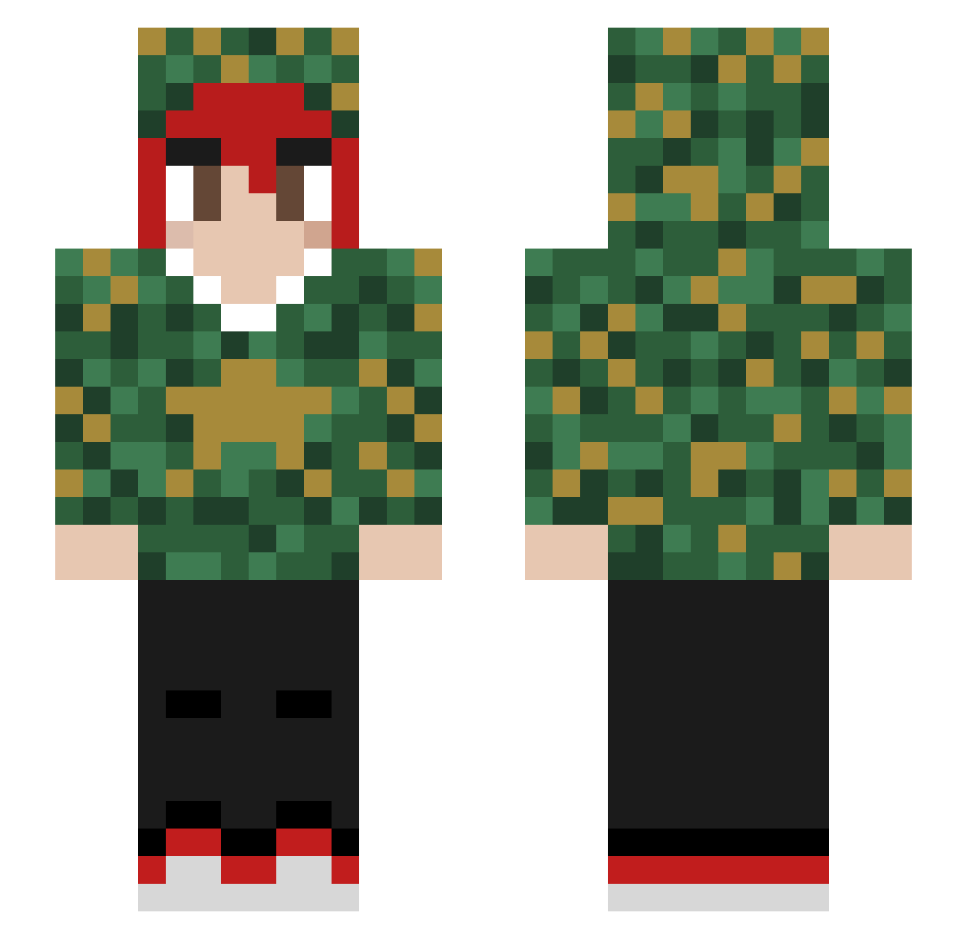 javieryt_1198 Minecraft skin, front and back view