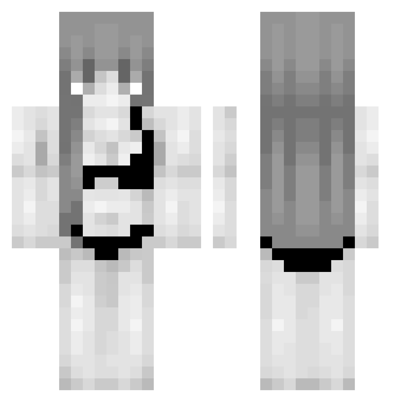 LinhyndoE0203 Minecraft skin, front and back view
