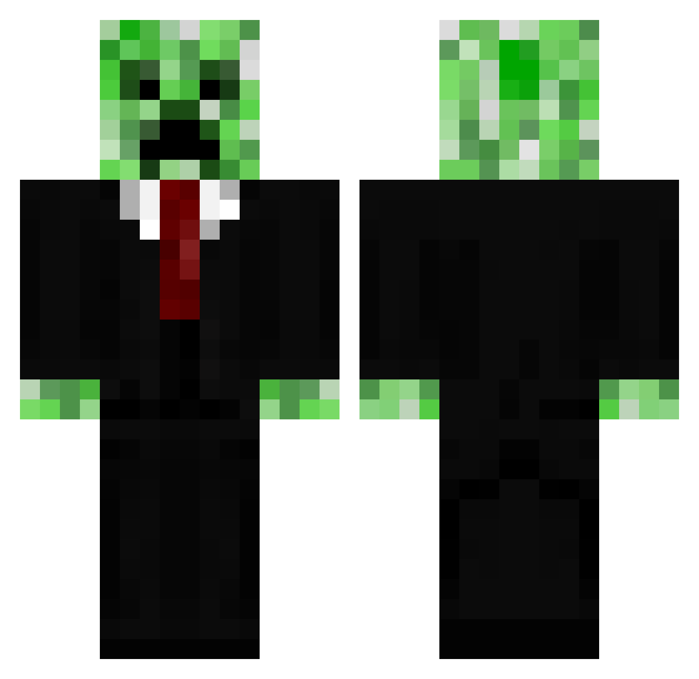 megabyte228 Minecraft skin, front and back view
