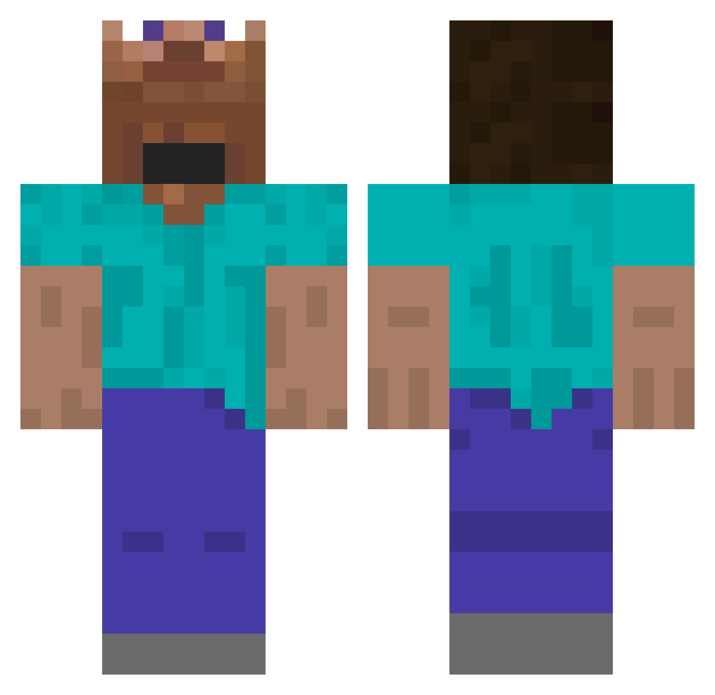 fosfasz6 Minecraft skin, front and back view