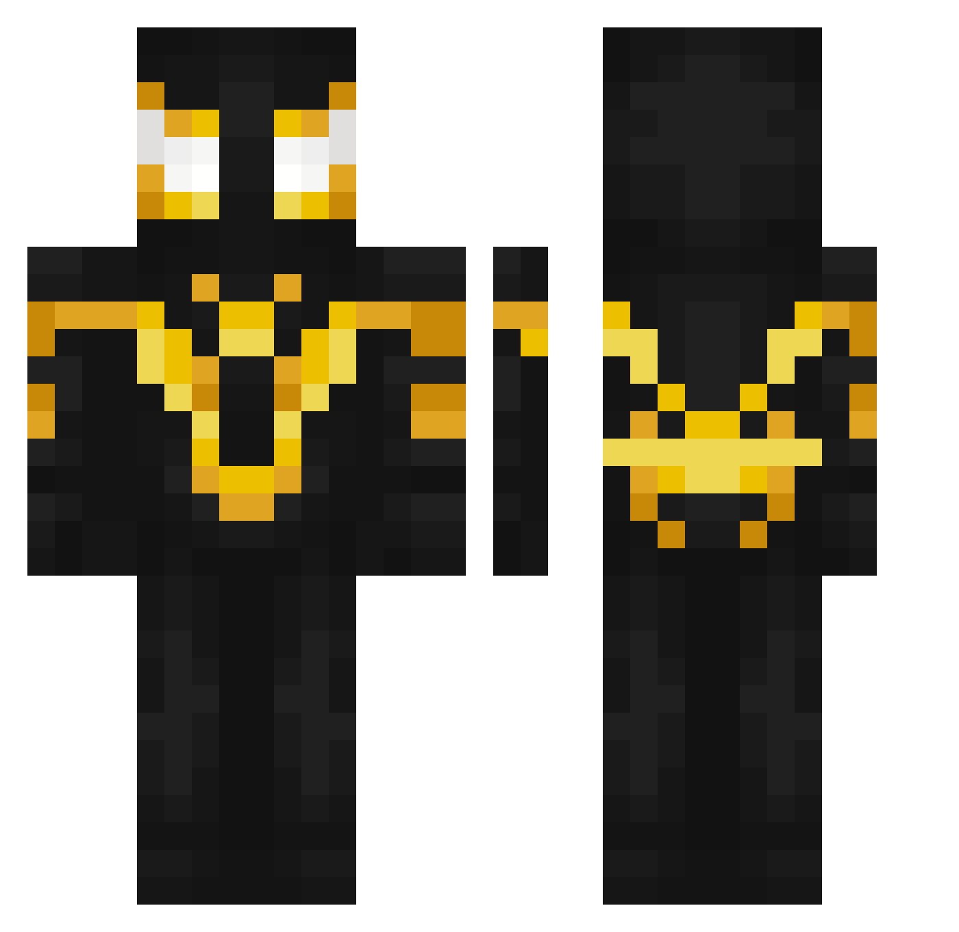 Drifty88 Minecraft skin, front and back view