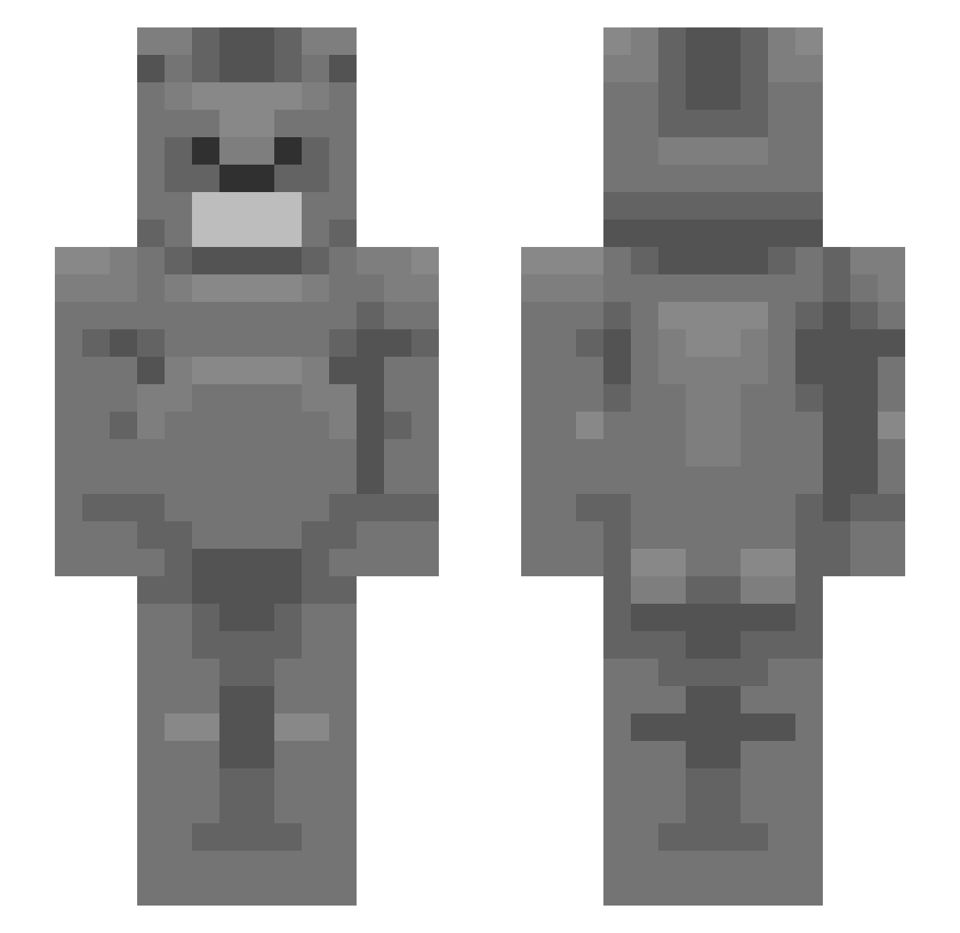 rabbitkillah Minecraft skin, front and back view