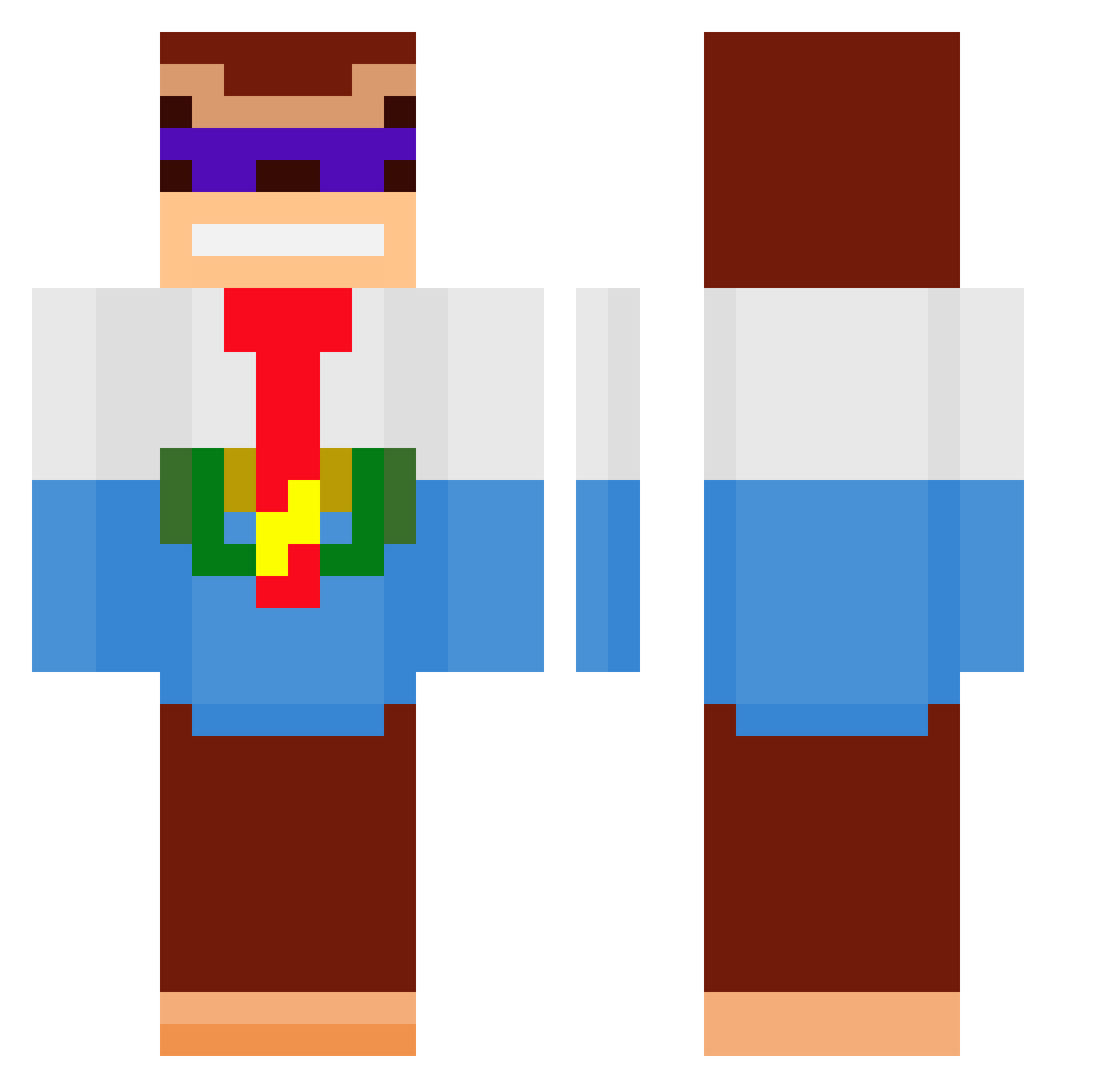 _Solk_ Minecraft skin, front and back view
