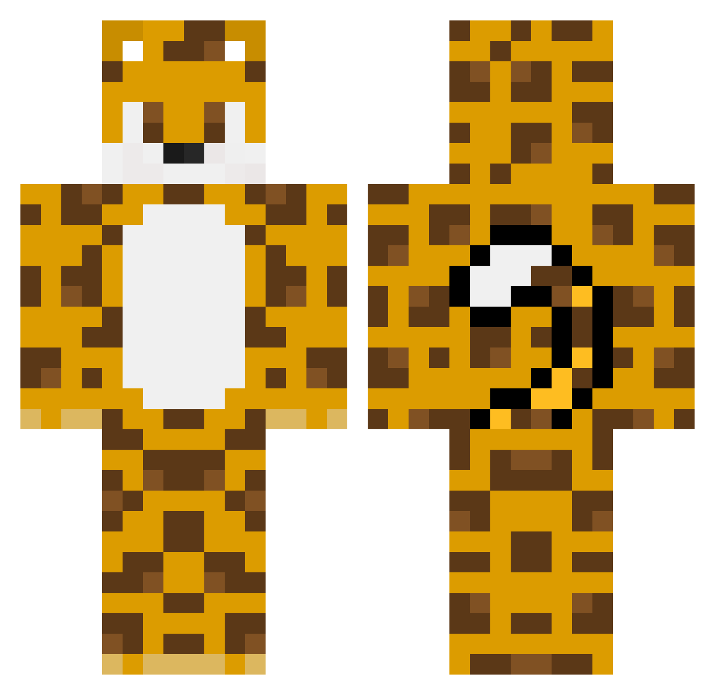 MissyKymy Minecraft skin, front and back view