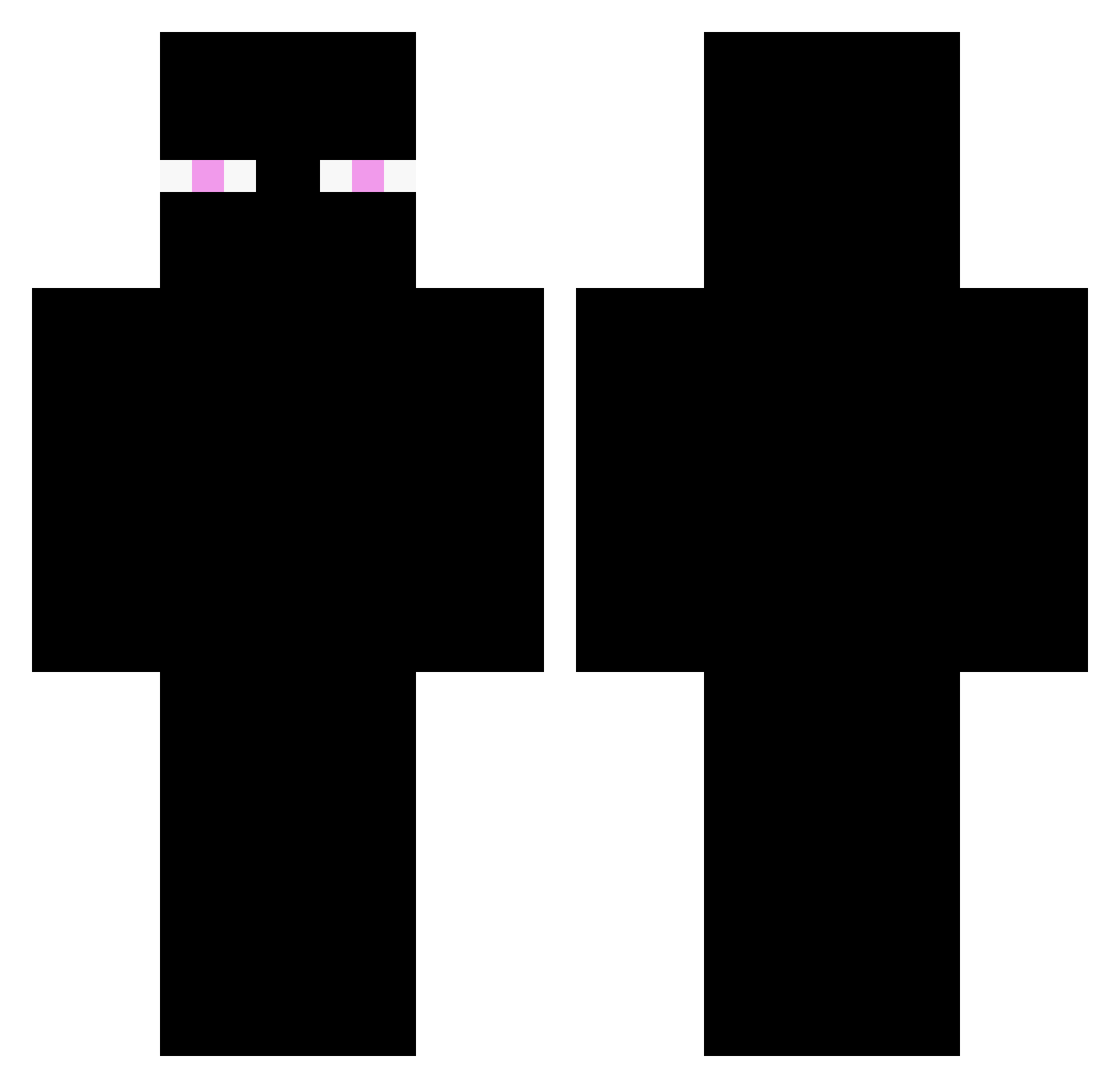 KaiXRs Minecraft skin, front and back view