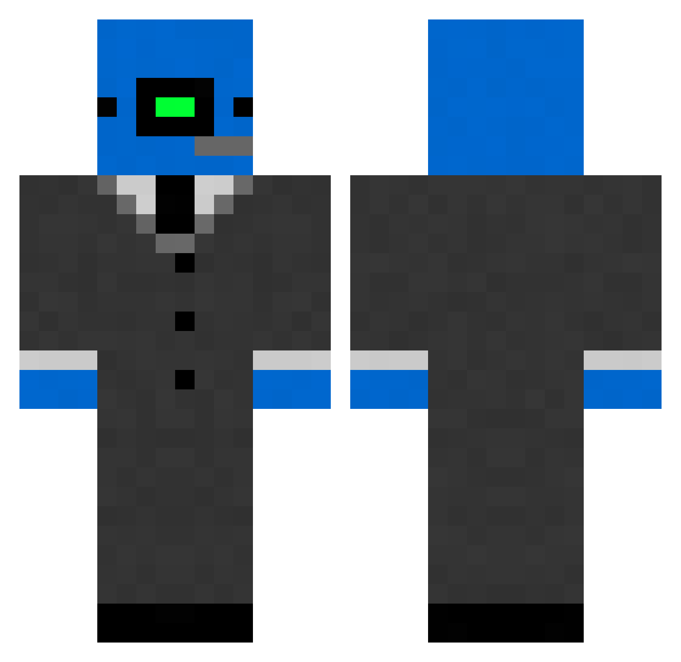 Kizilbash Minecraft skin, front and back view