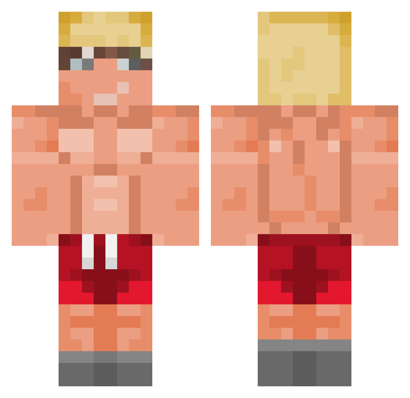 _Jettyo123 Minecraft skin, front and back view