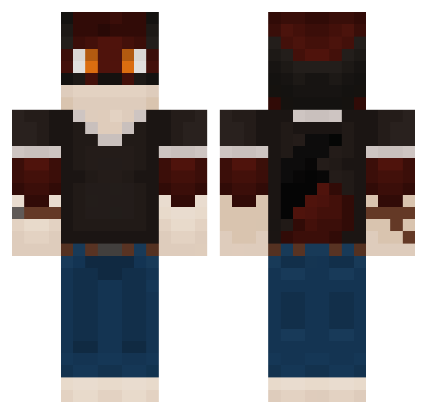 foxydoge0221 Minecraft skin, front and back view