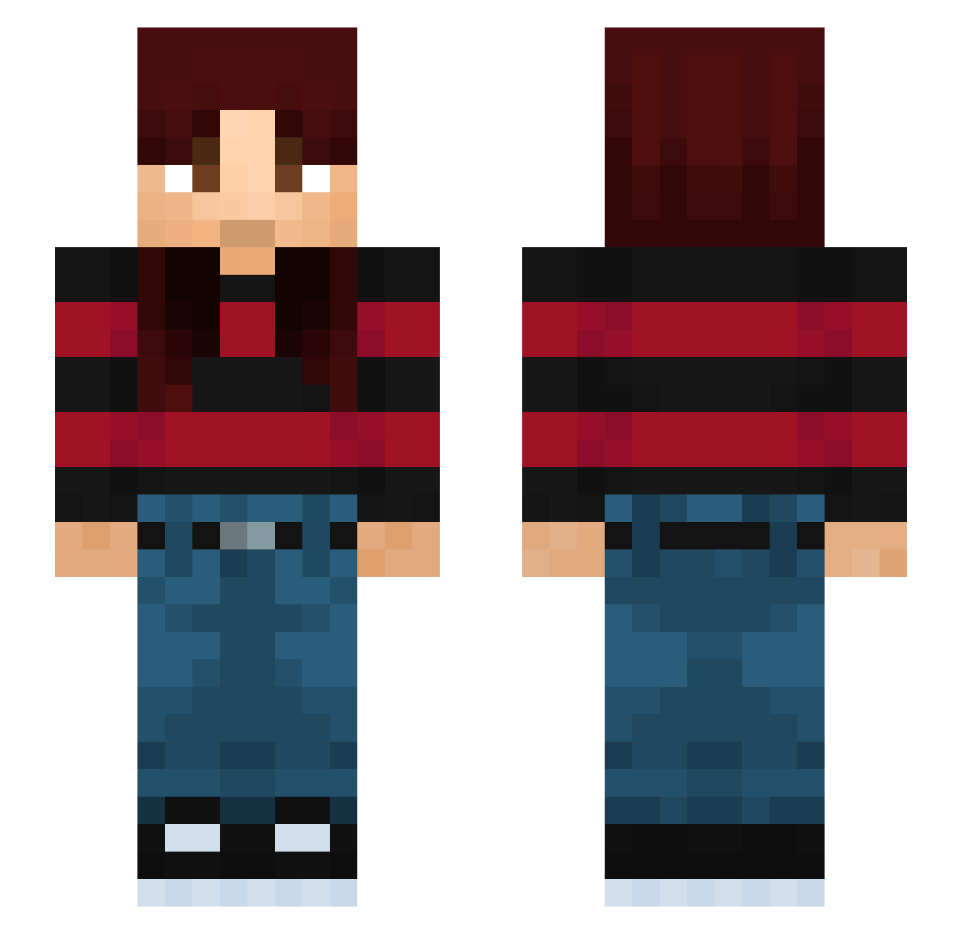 podgorskifemboy Minecraft skin, front and back view