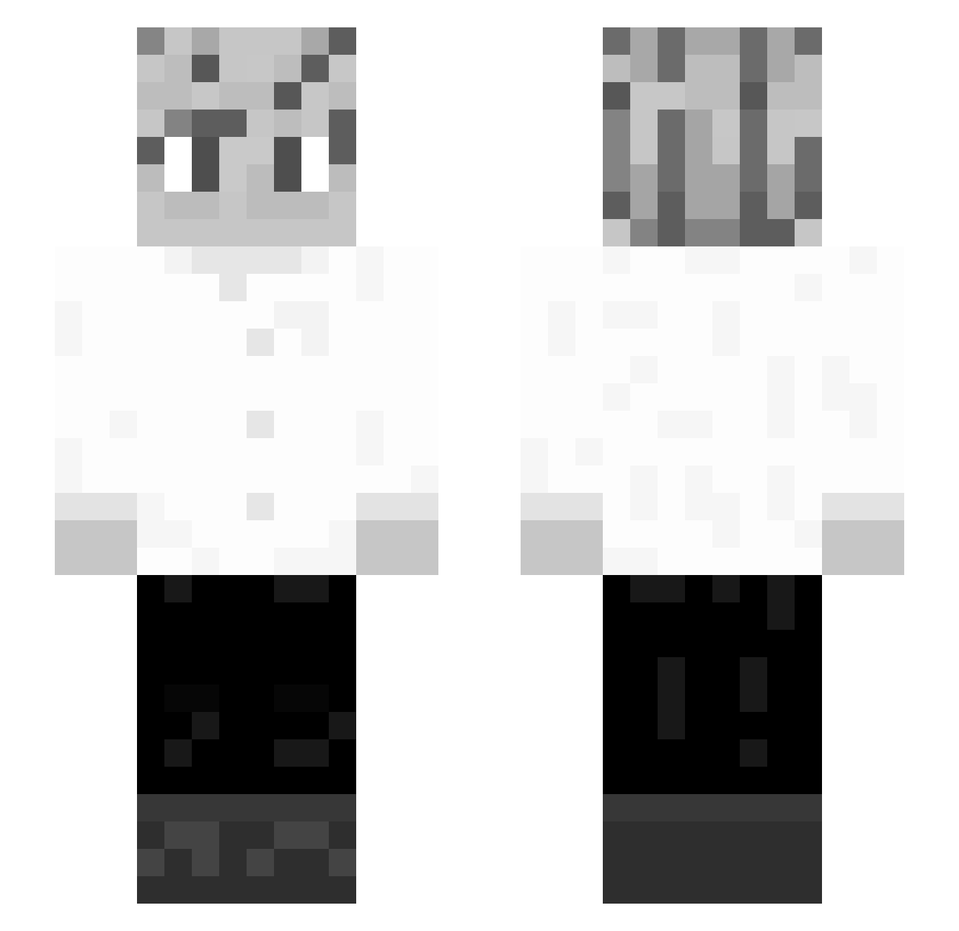 Carsona2 Minecraft skin, front and back view