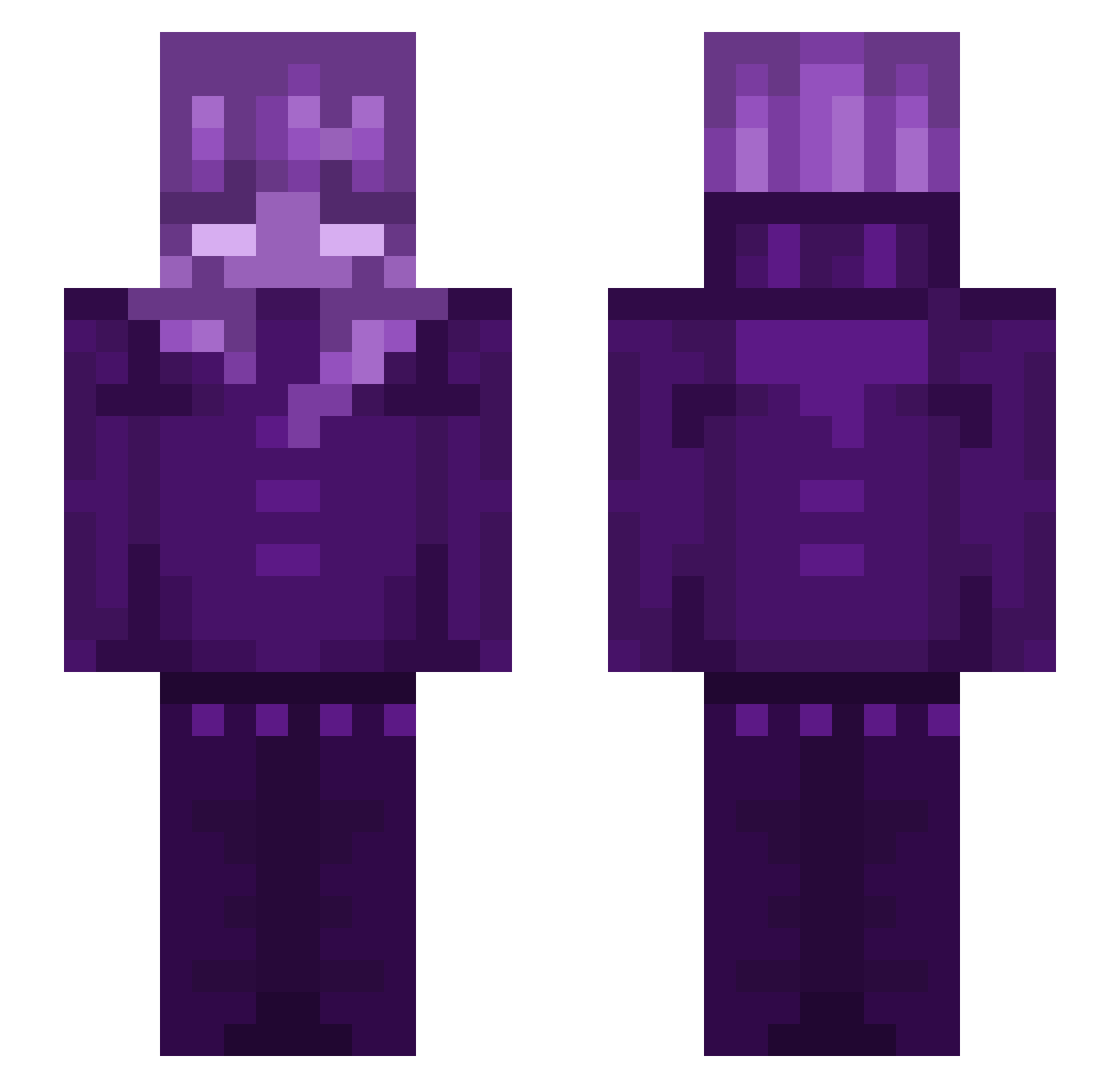 Danathy03 Minecraft skin, front and back view