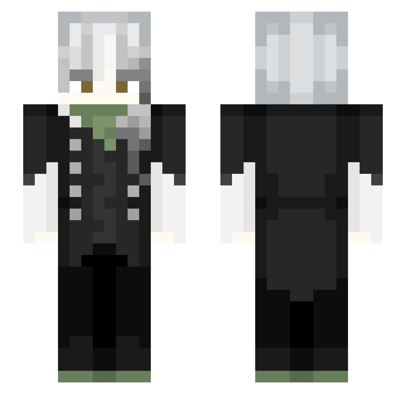 lelly_gaming Minecraft skin, front and back view