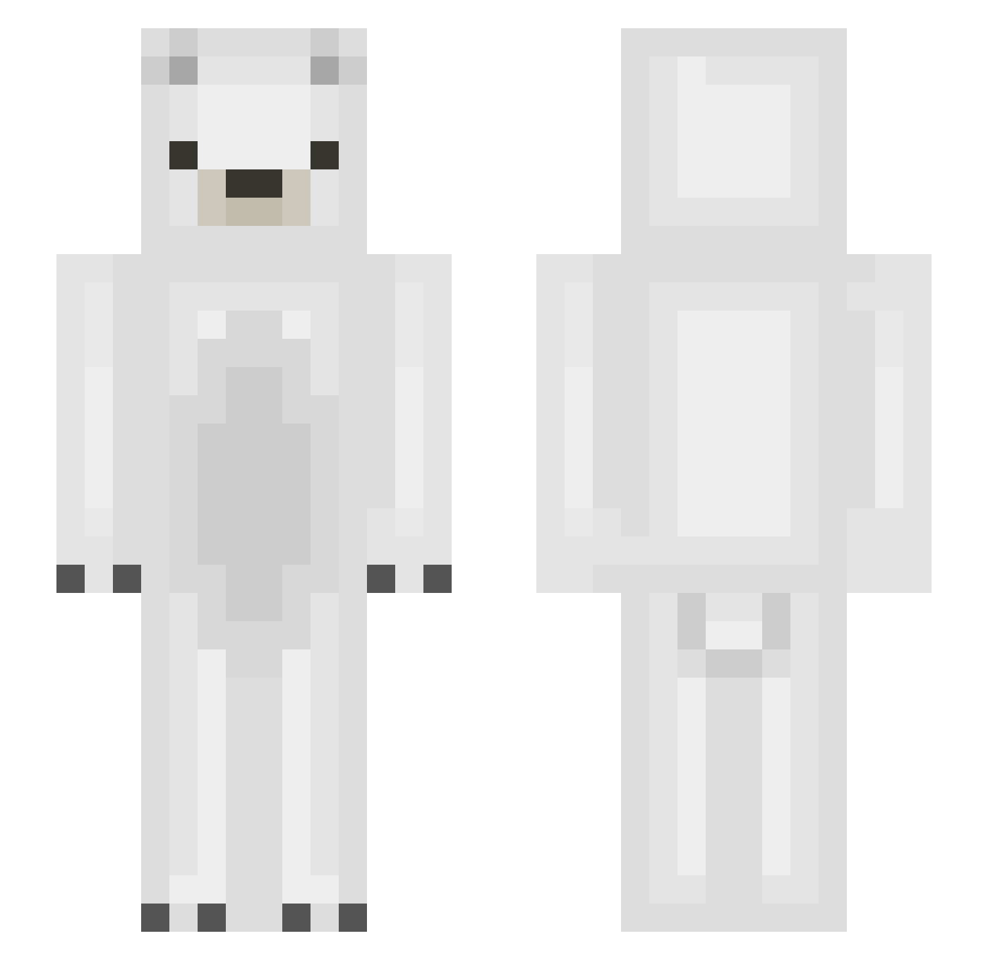 Heddis123 Minecraft skin, front and back view