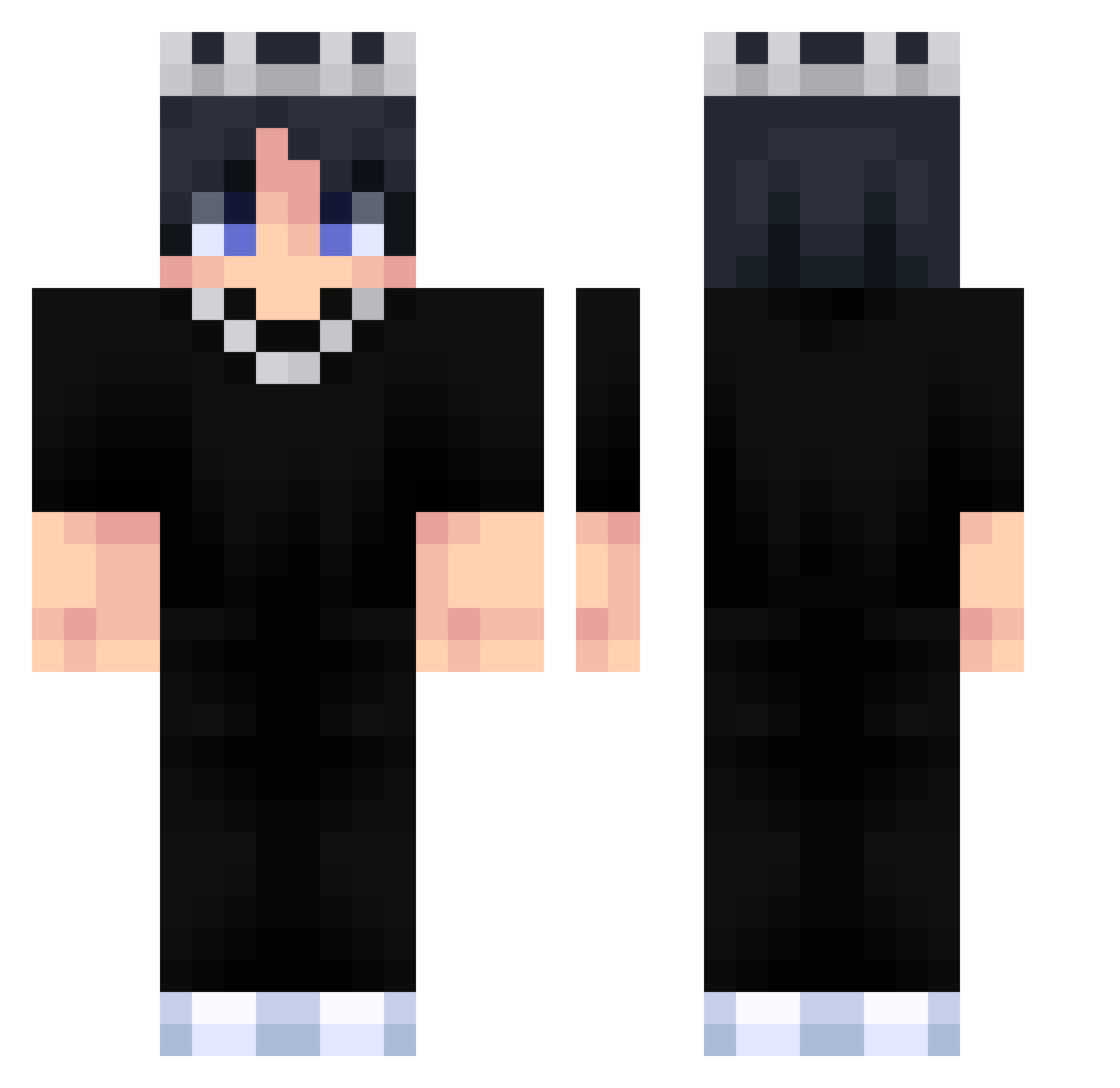 Its_Bunny02111 Minecraft skin, front and back view