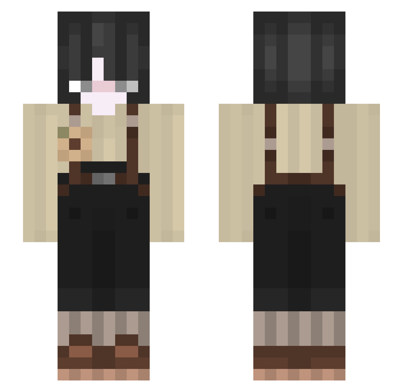 WendyzLogo_ Minecraft skin, front and back view