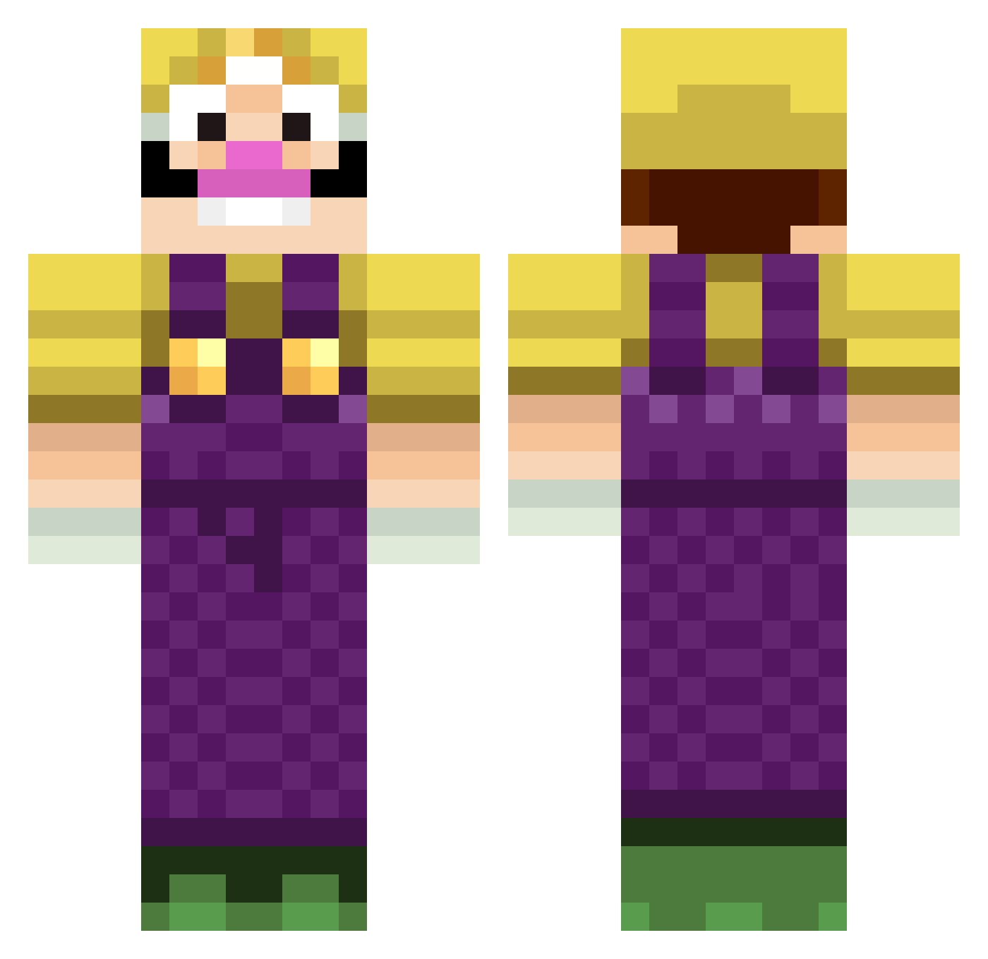 _EGGZ_ Minecraft skin, front and back view