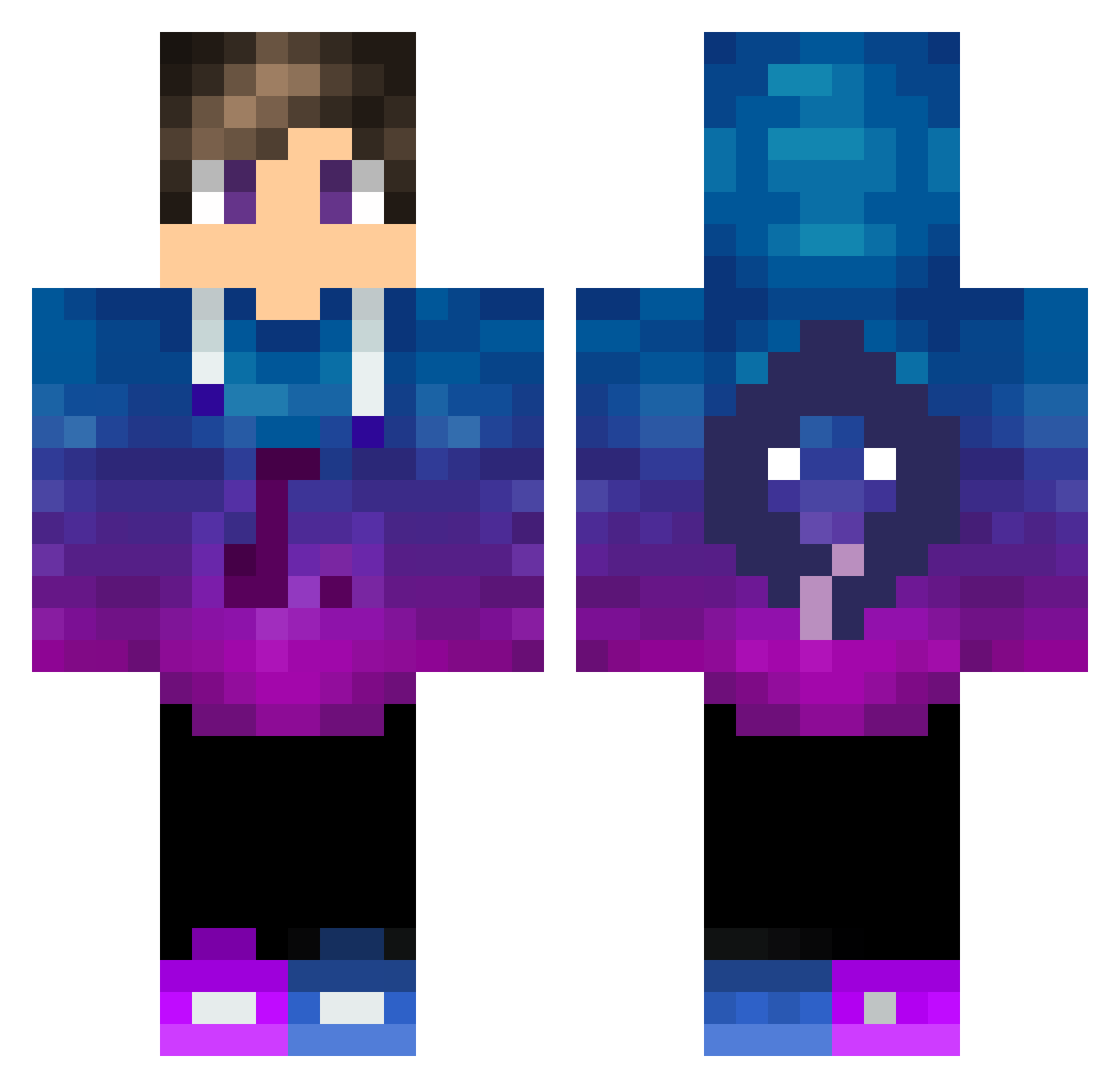 2Good4This Minecraft skin, front and back view