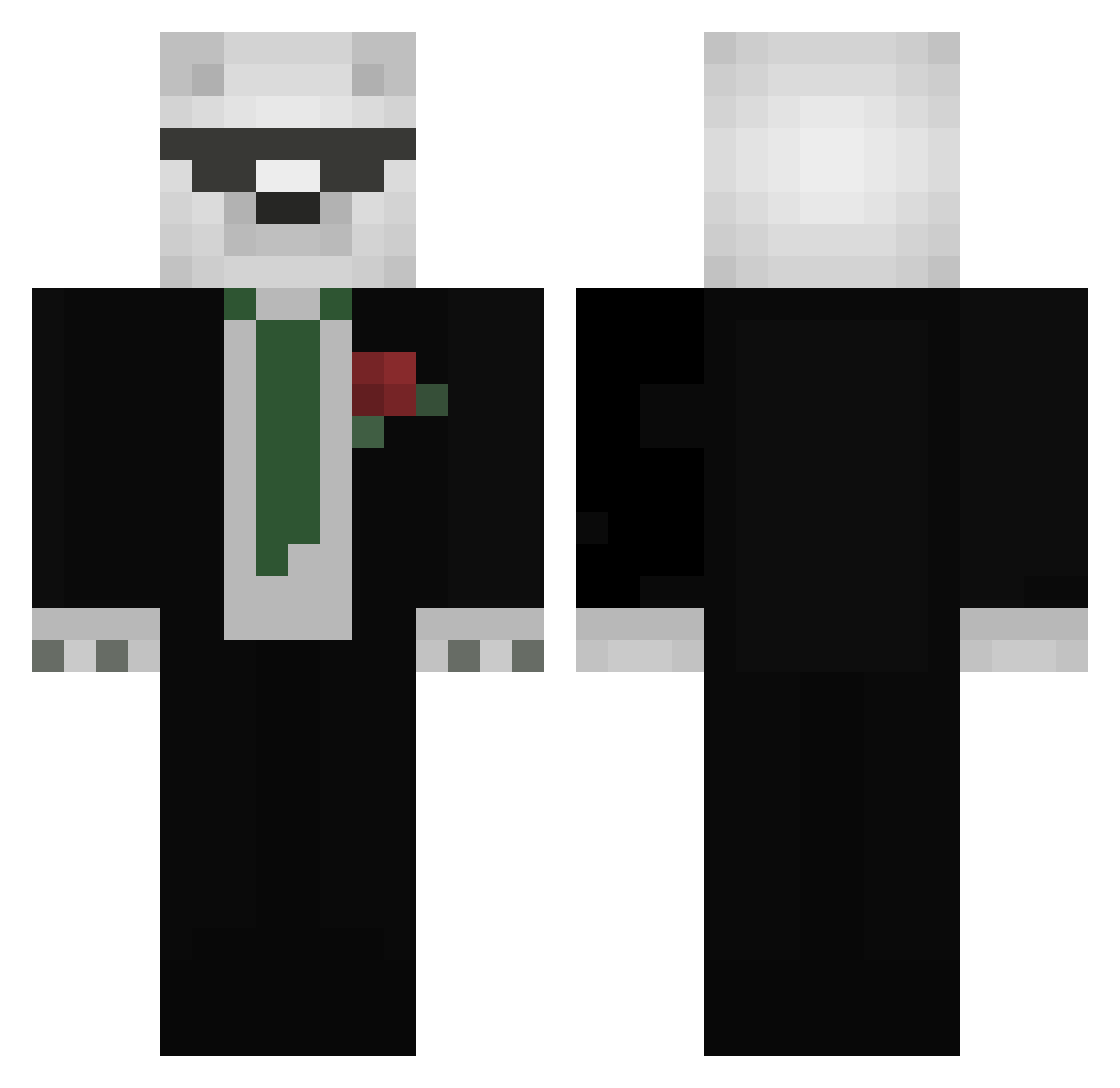 its_me_TILT Minecraft skin, front and back view