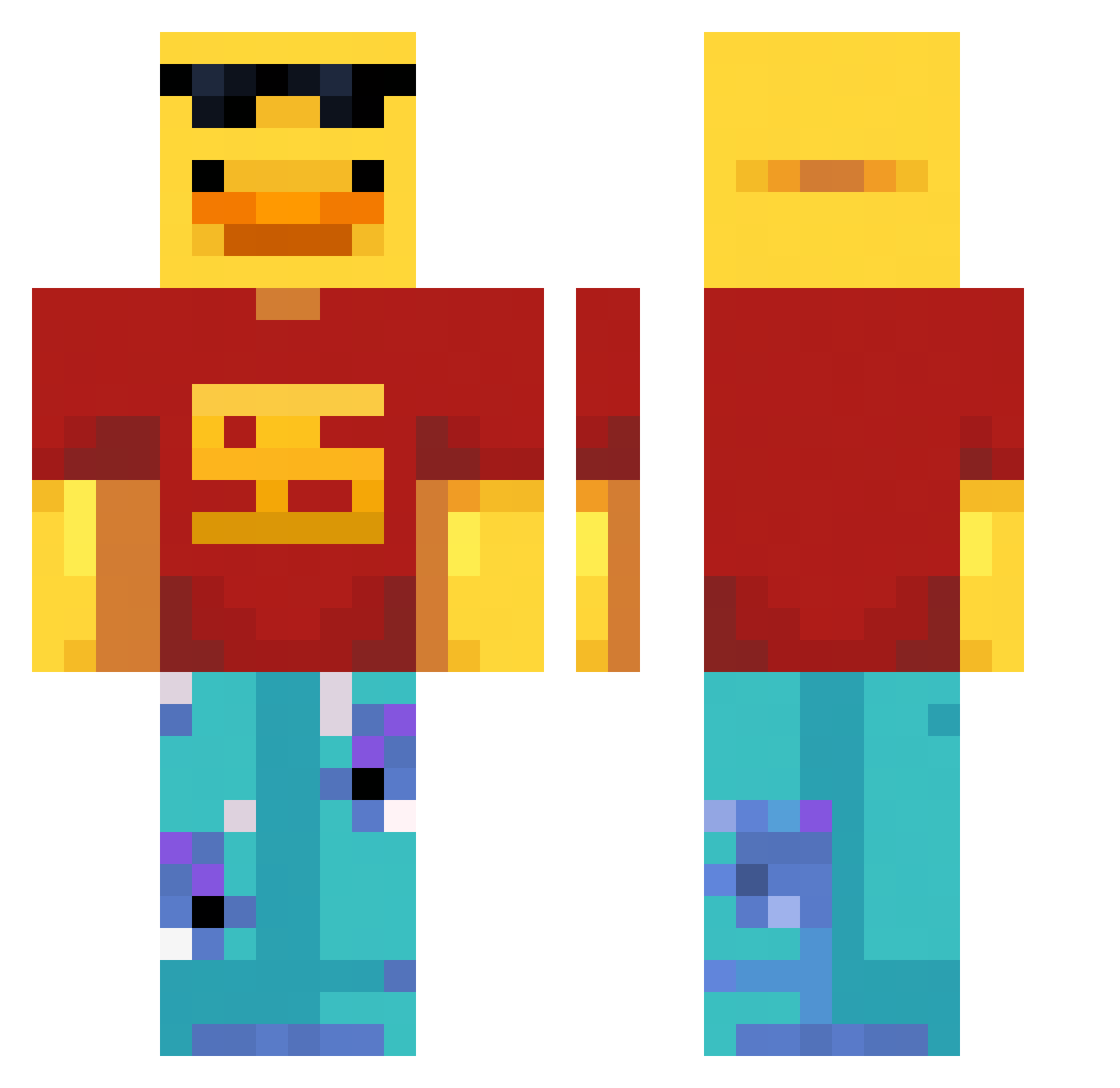 seagul11 Minecraft skin, front and back view