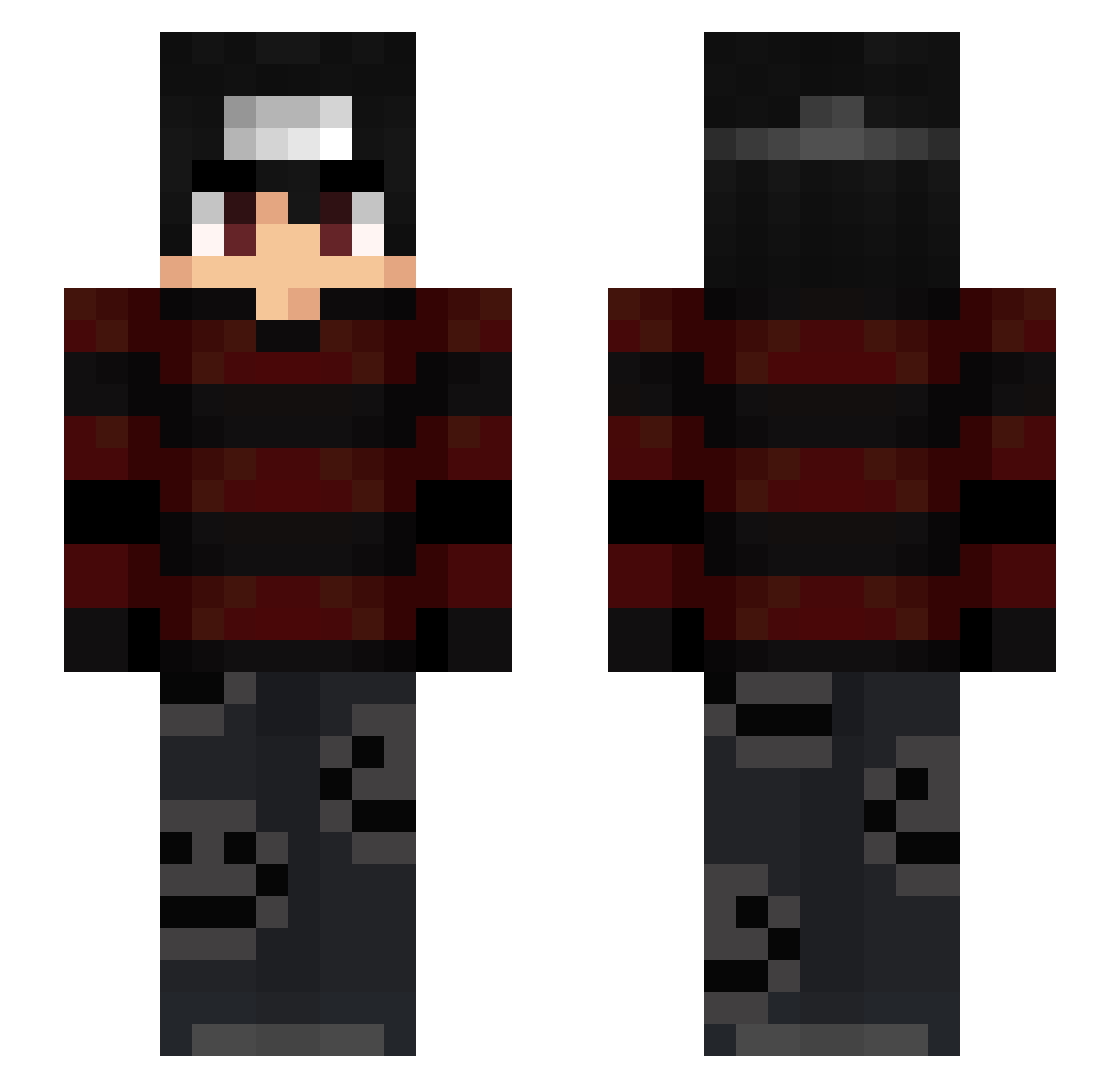 swiftzeraa Minecraft skin, front and back view