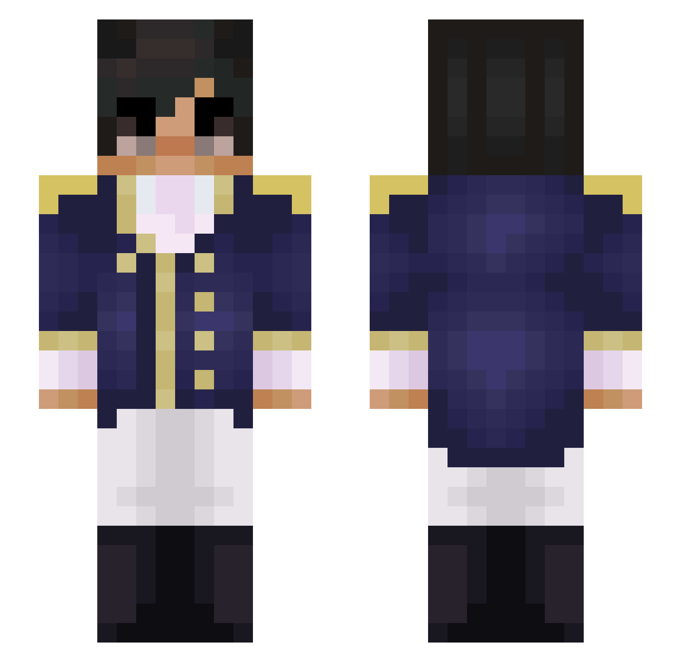 cainkuu Minecraft skin, front and back view