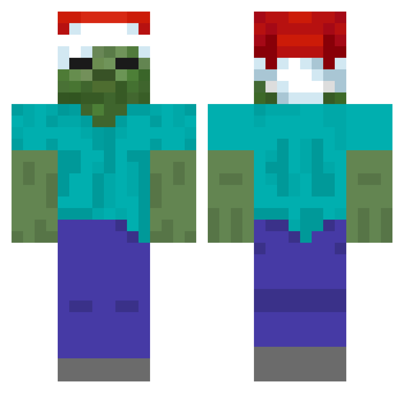 chaesoisgood Minecraft skin, front and back view