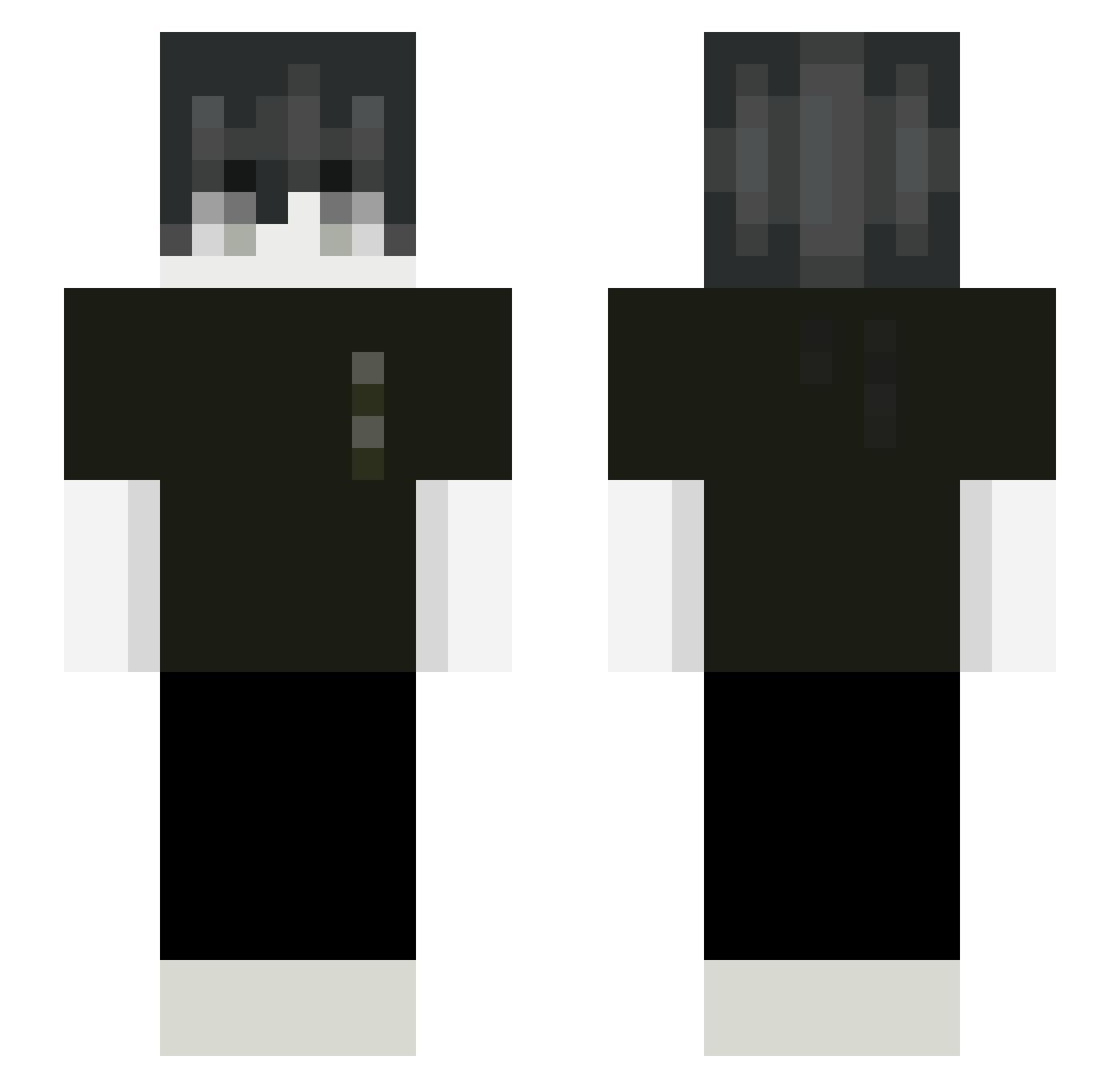 Ryce_ Minecraft skin, front and back view