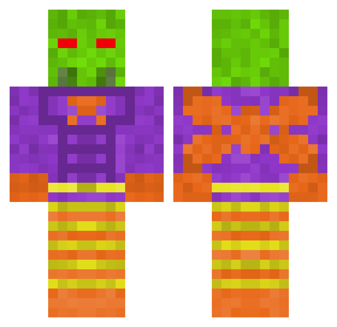 adrrian_305 Minecraft skin, front and back view