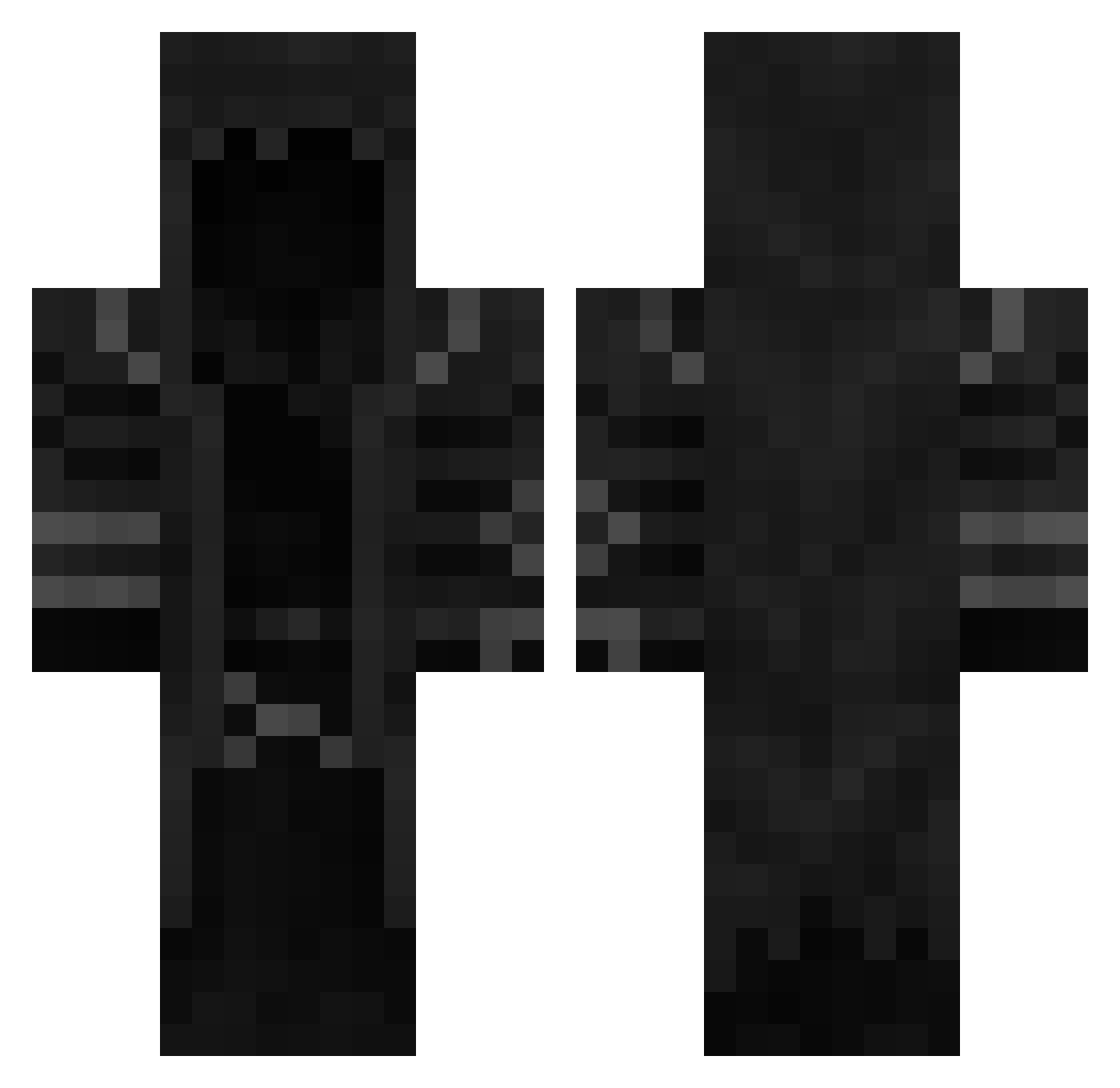 RetroRobin10 Minecraft skin, front and back view