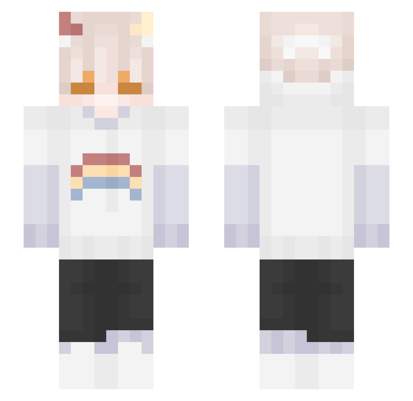 xXFokusiakXx Minecraft skin, front and back view