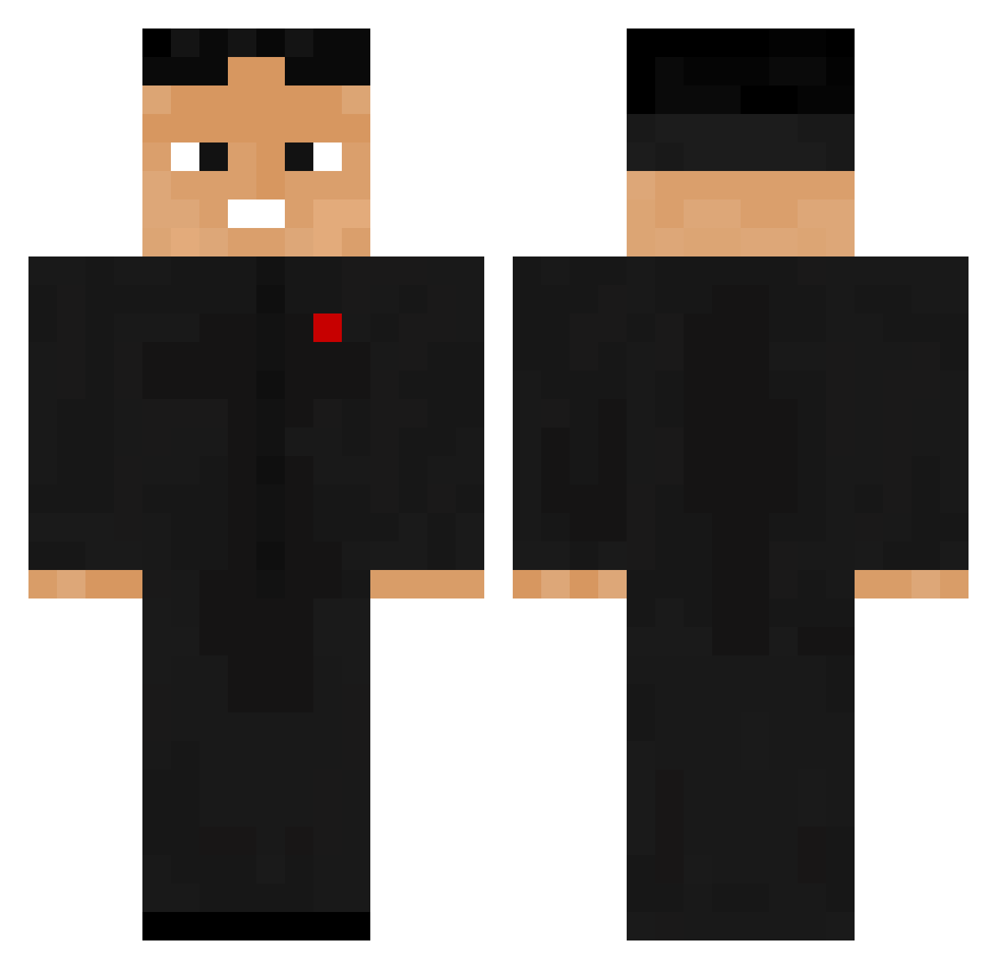 LittleKim76 Minecraft skin, front and back view