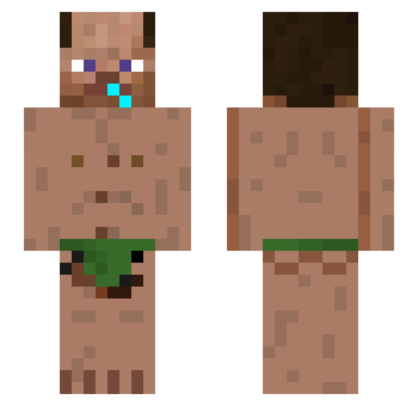 sicwitdaflow Minecraft skin, front and back view