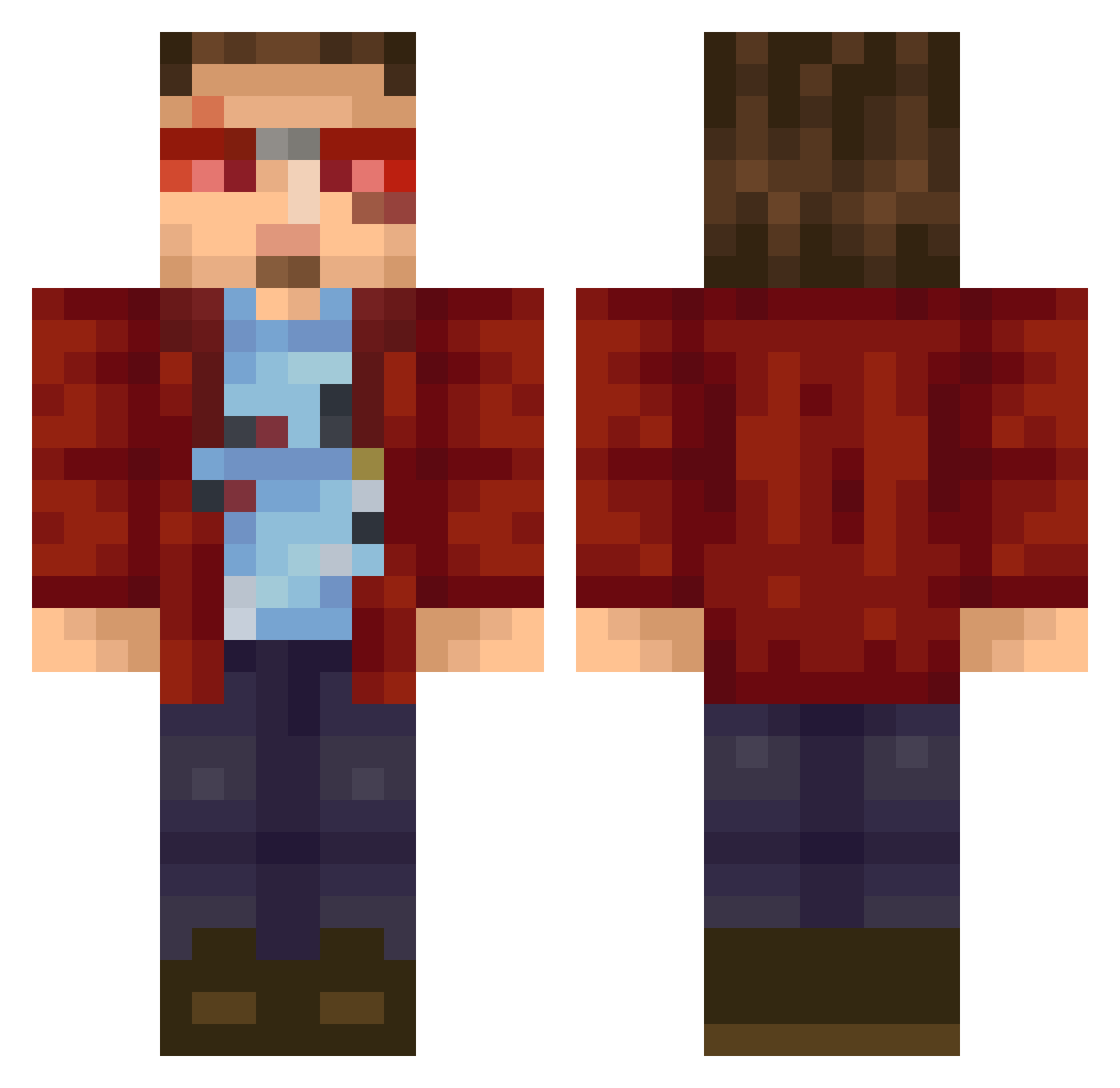 brogren4191 Minecraft skin, front and back view