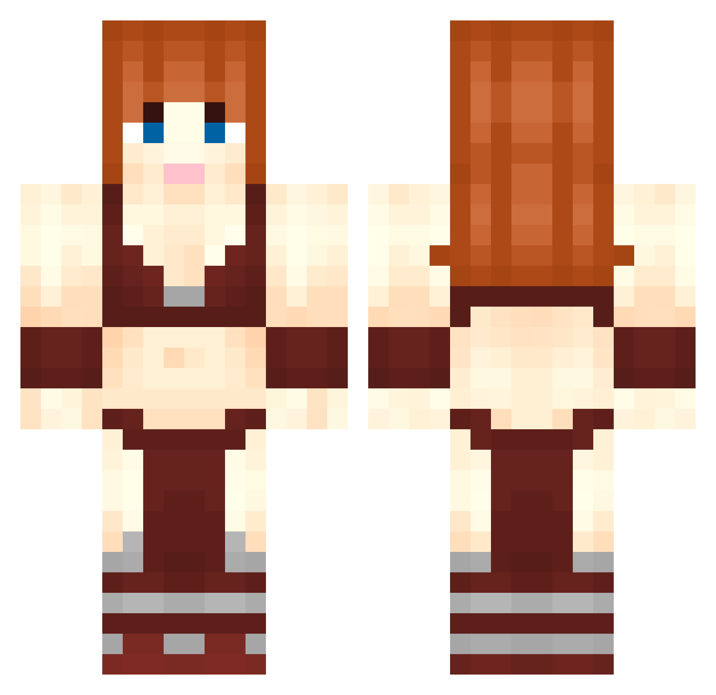 RickCornichon_ Minecraft skin, front and back view